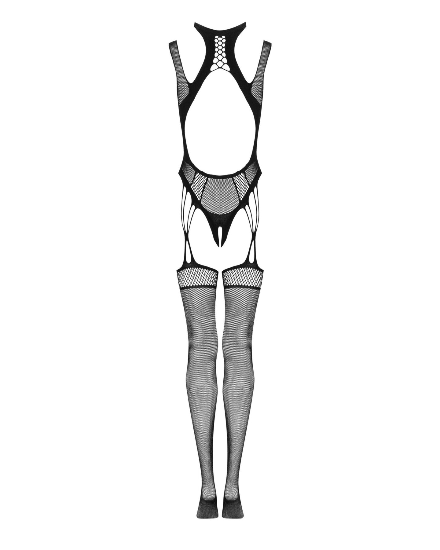 Ажурный бодистокинг с отверстиями Obsessive Bodystocking G327 black S/M/L, комбинезон, с доступом