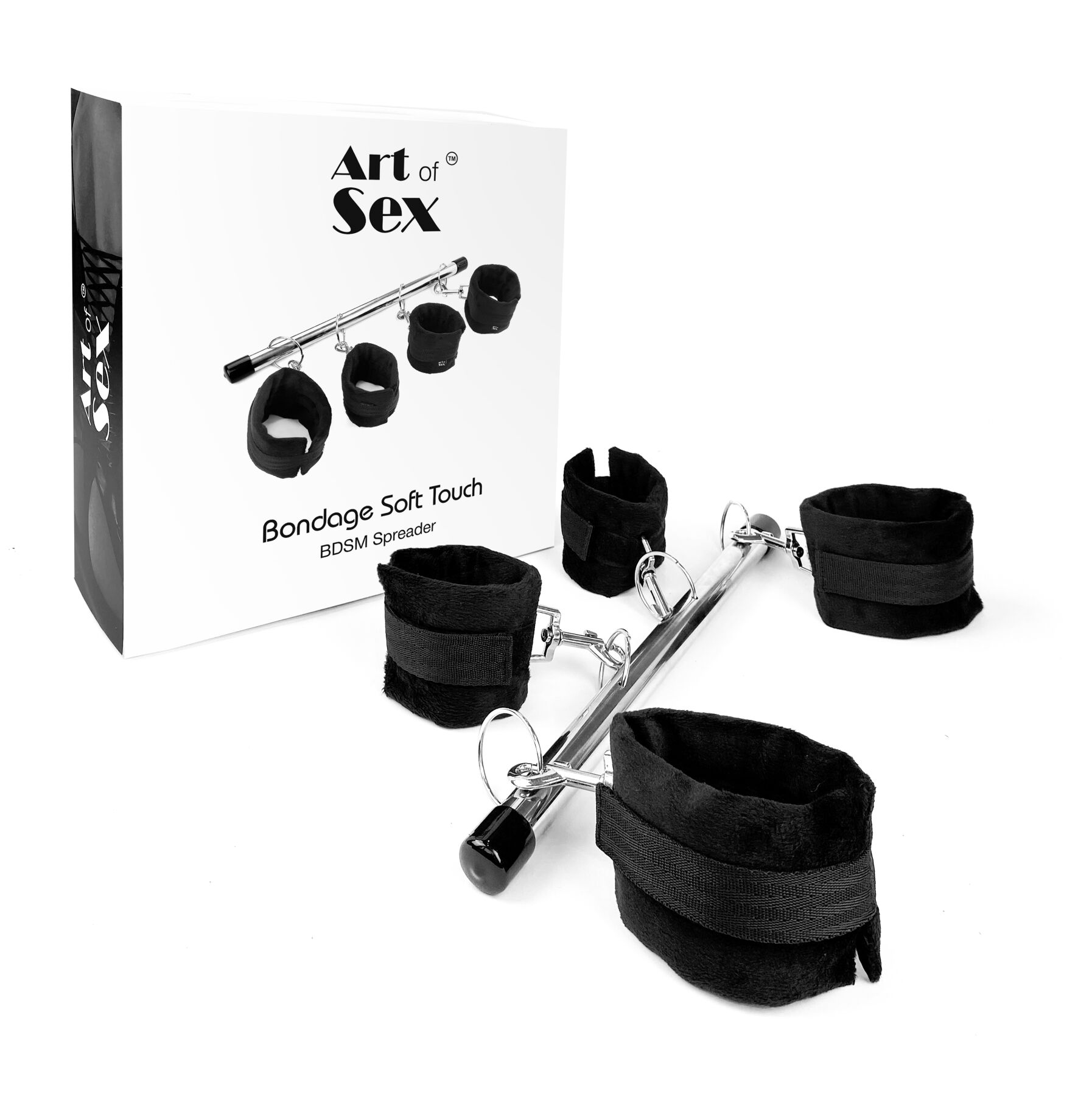 Колодка-распорка для рук и ног Art of Sex – Bondage Soft Touch BDSM Spreader, черный