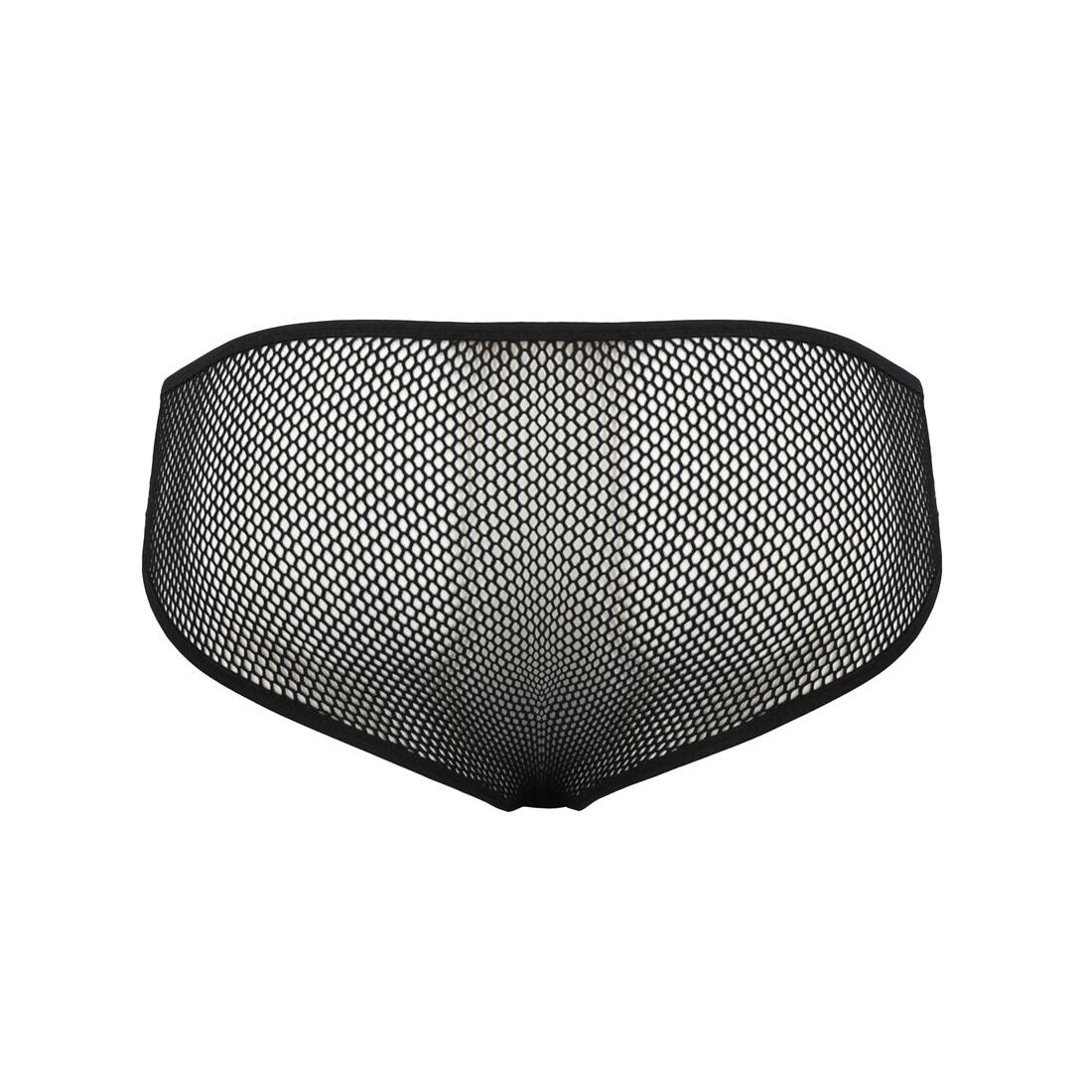 Мужские трусы со шнуровкой Passion 035 SLIP RICHARD XXL/XXXL Black, экокожа, сетка
