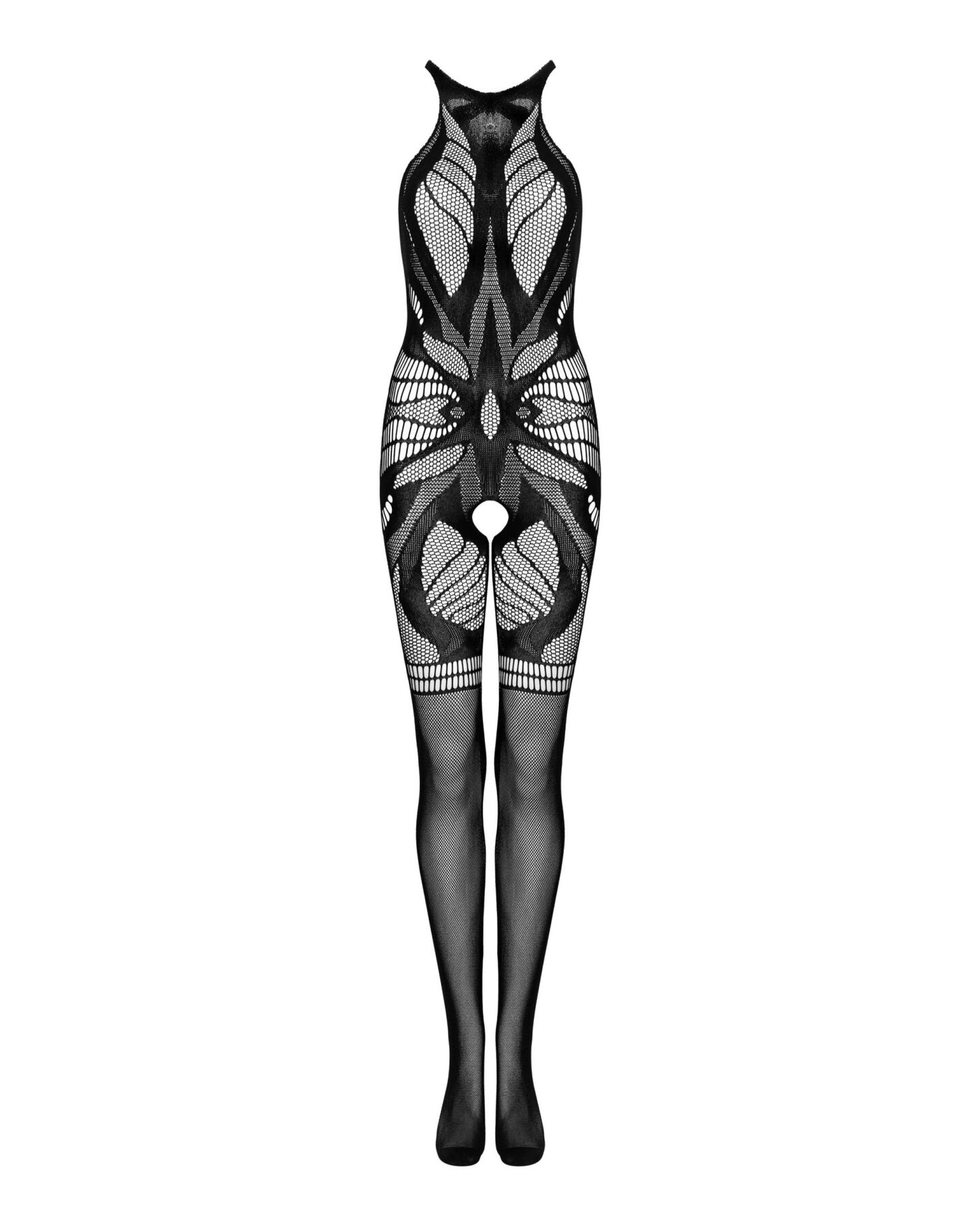 Сетчатый бодистокинг без рукавов Obsessive Bodystocking G331 S/M/L, black, с доступом