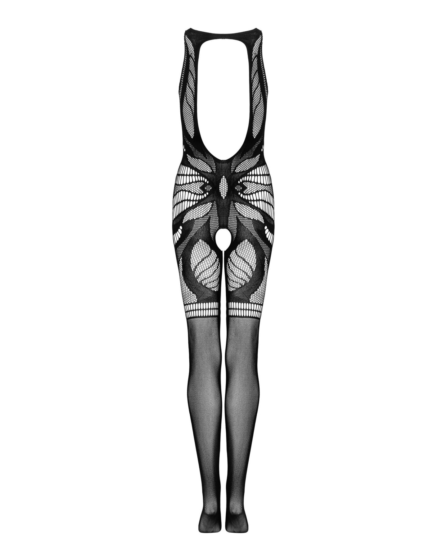Сетчатый бодистокинг без рукавов Obsessive Bodystocking G331 S/M/L, black, с доступом