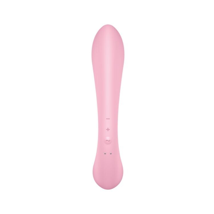 Двусторонний вибратор-кролик Satisfyer Triple Oh Pink (мятая упаковка!!!)