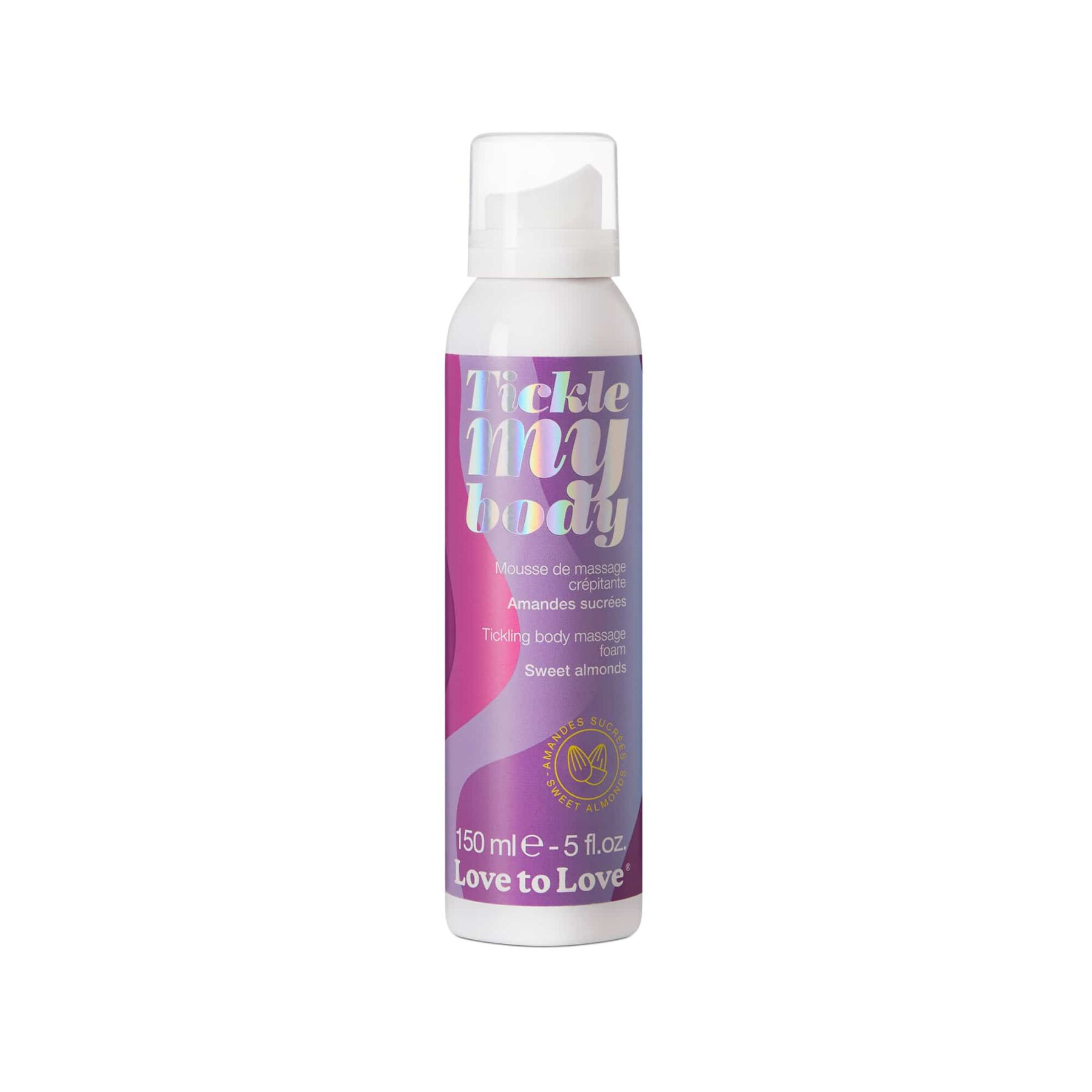 Масажна піна Love To Love Tickle my body Sweet almonds (150 мл), зволожувальна