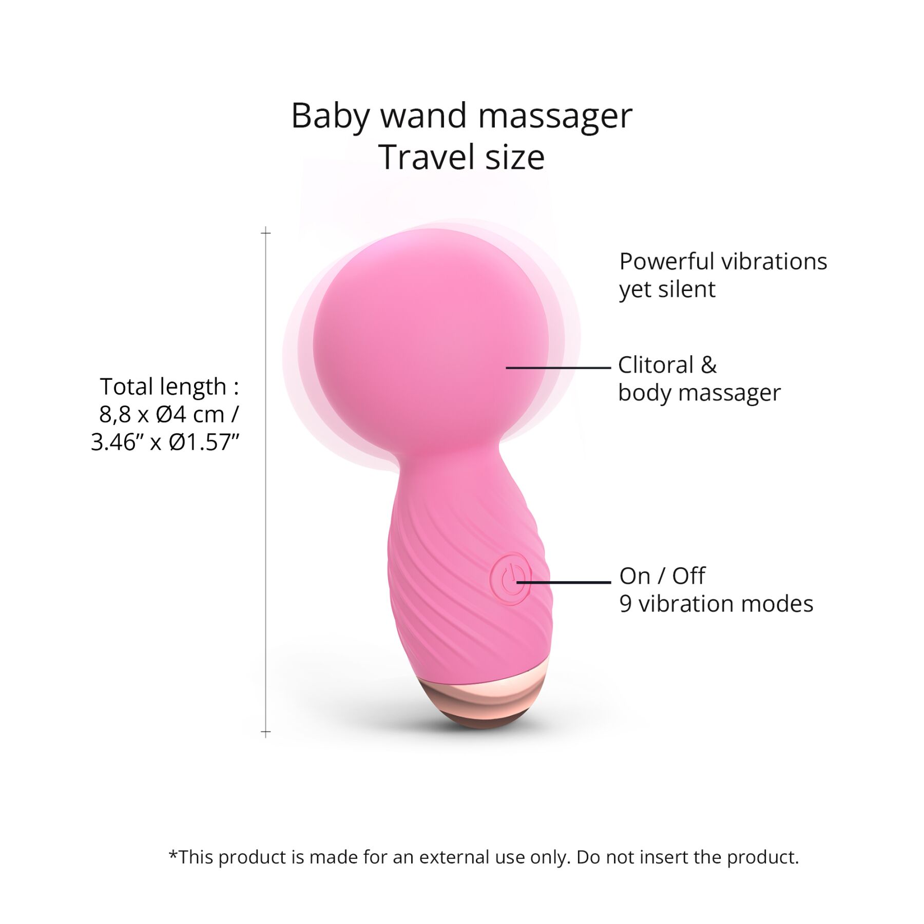 Мини-вибромассажер Love To Love Itsy Bitsy – Pink Passion