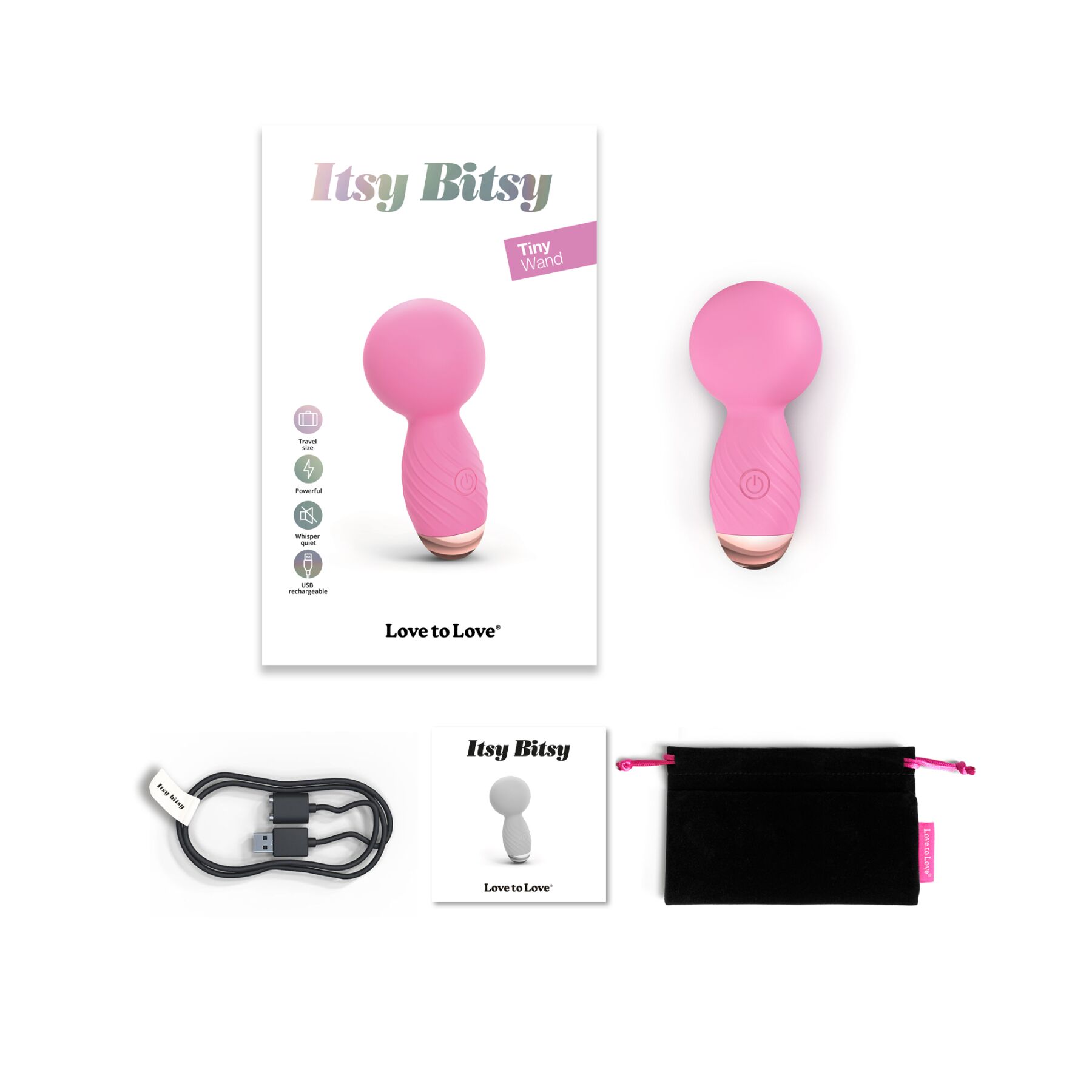 Мини-вибромассажер Love To Love Itsy Bitsy – Pink Passion