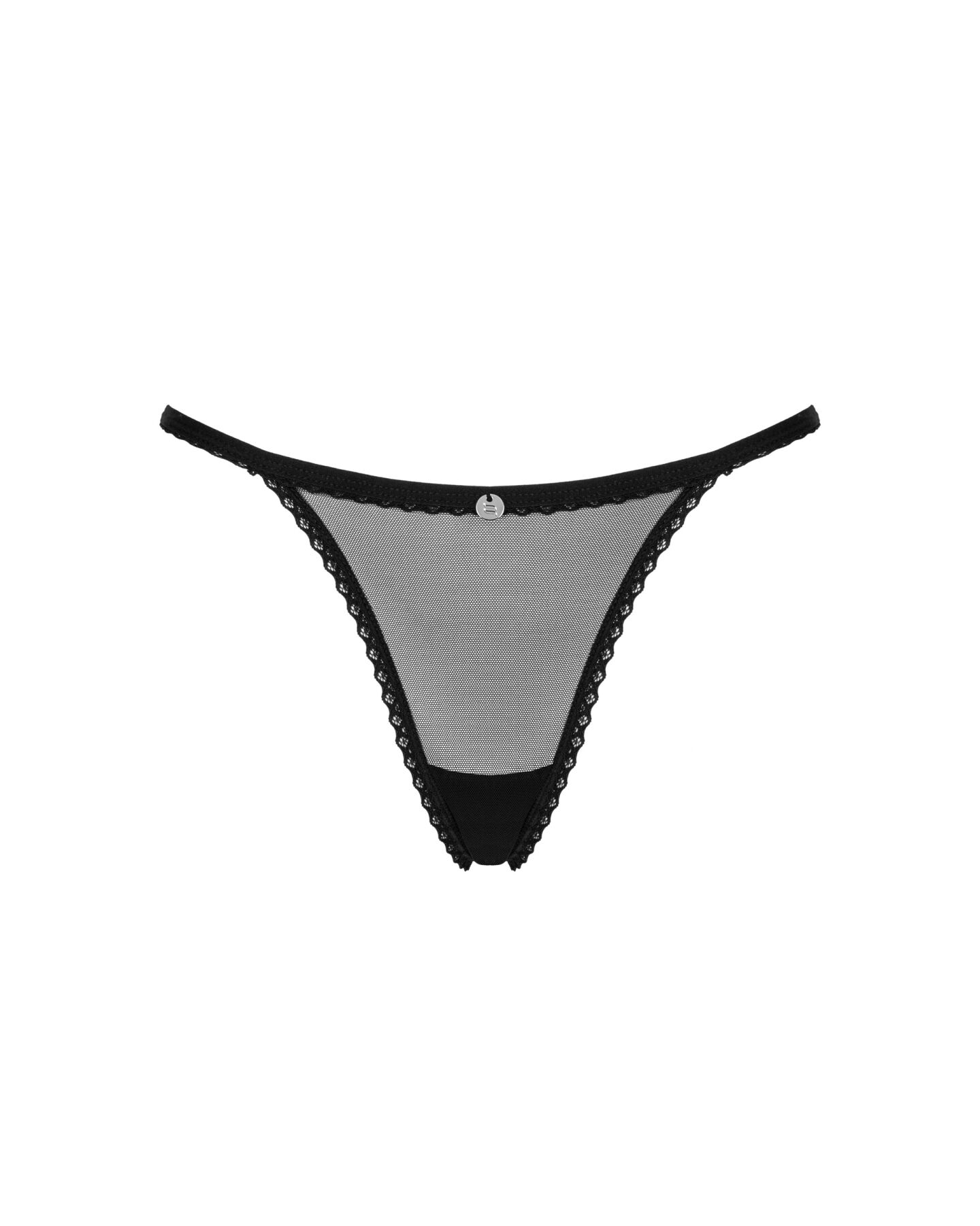 Прозорі стрінги із мереживом Obsessive Celia Noir thong M/L