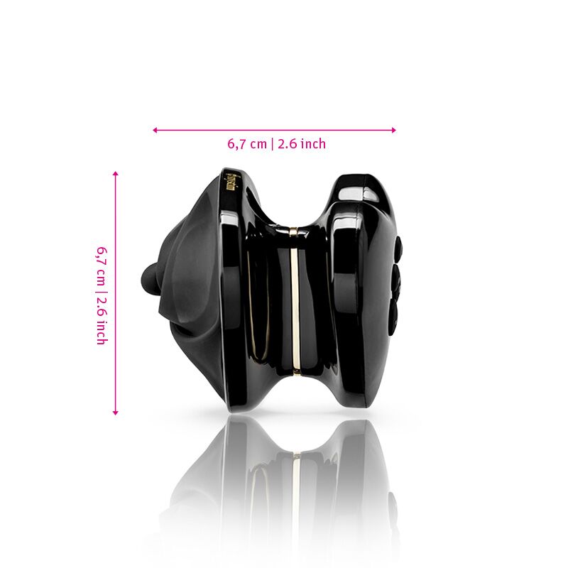 Вибратор для клитора с электростимуляцией Mystim Heart´s Desire Black Edition