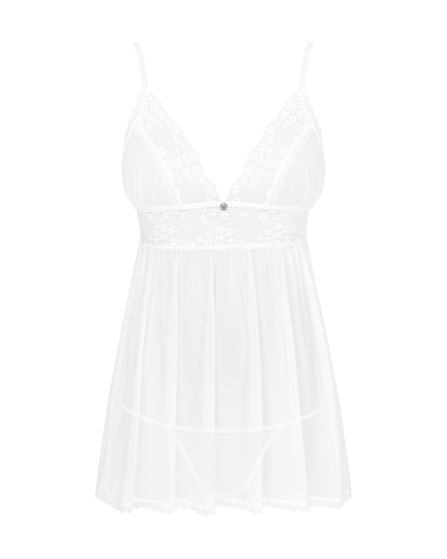 Пеньюар і трусики Obsessive Heavenlly babydoll & thong XS/S