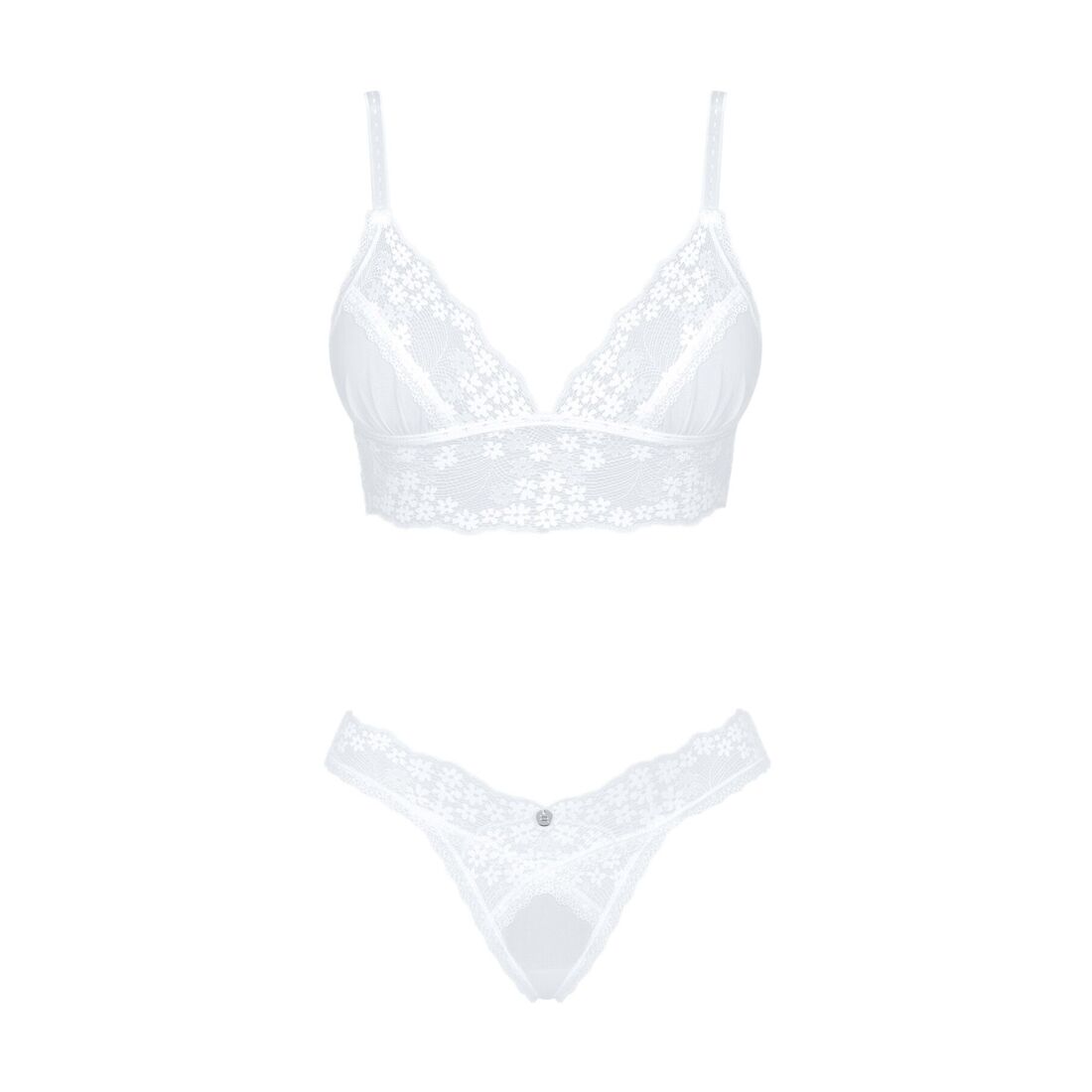 Еротичний комплект Obsessive Heavenlly 2-pcs set XL/2XL, бюстгальтер і танга