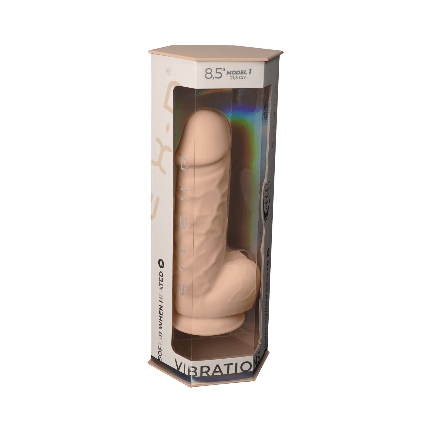 Фалоімітатор з вібрацією SilexD Norman Vibro Flesh (Model 1 size 8,5