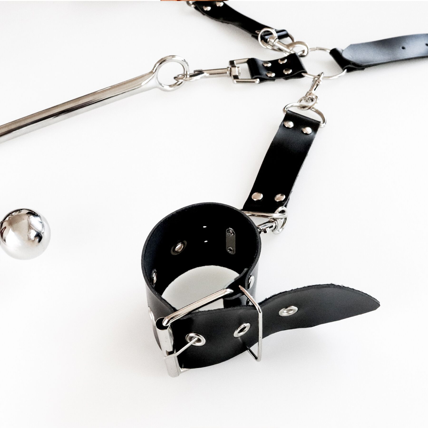 Бондажний набір з металевим анальним гаком Art of Sex Beatrice Bondage set with anal hook № 3