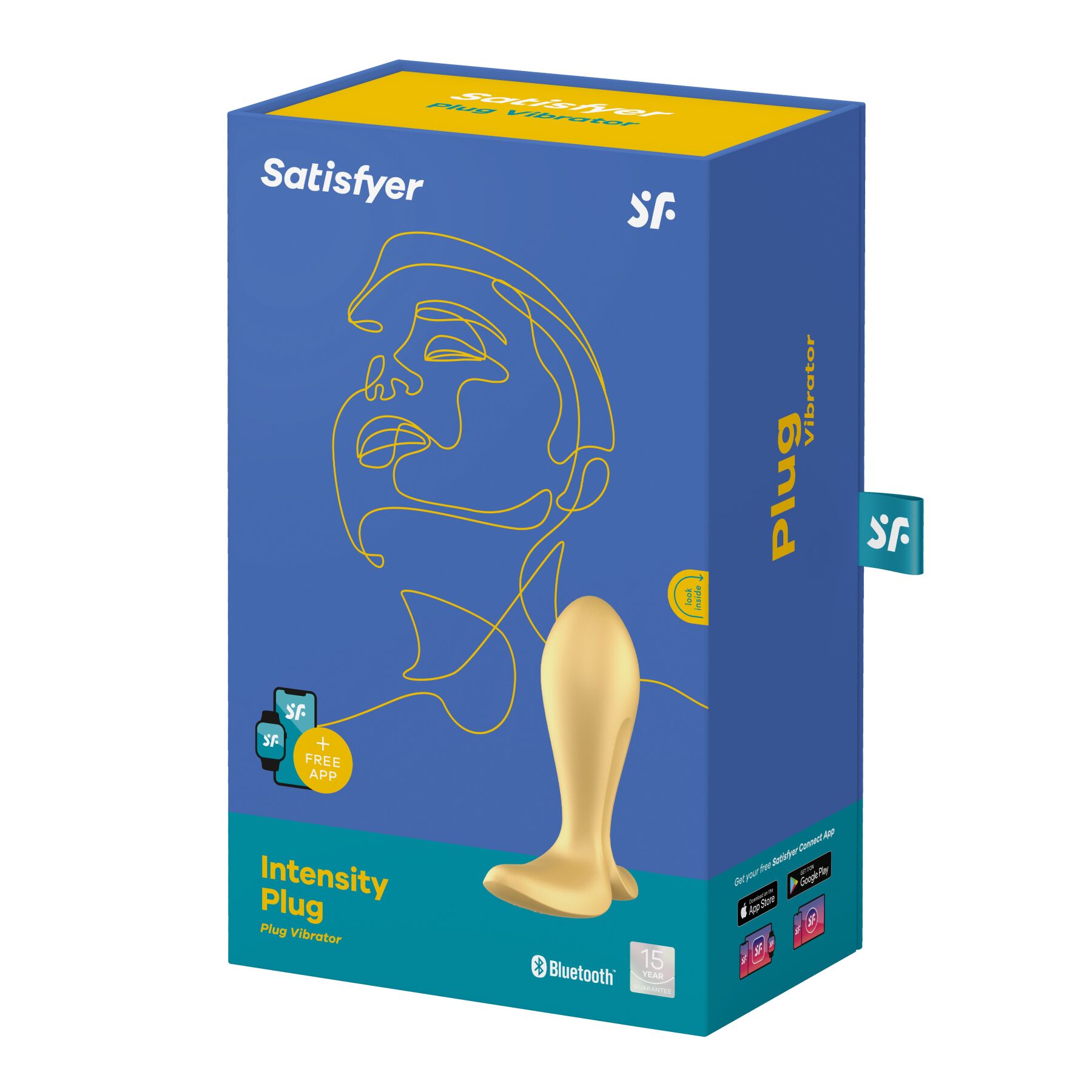 Анальная смарт-пробка с вибрацией Satisfyer Intensity Plug Gold