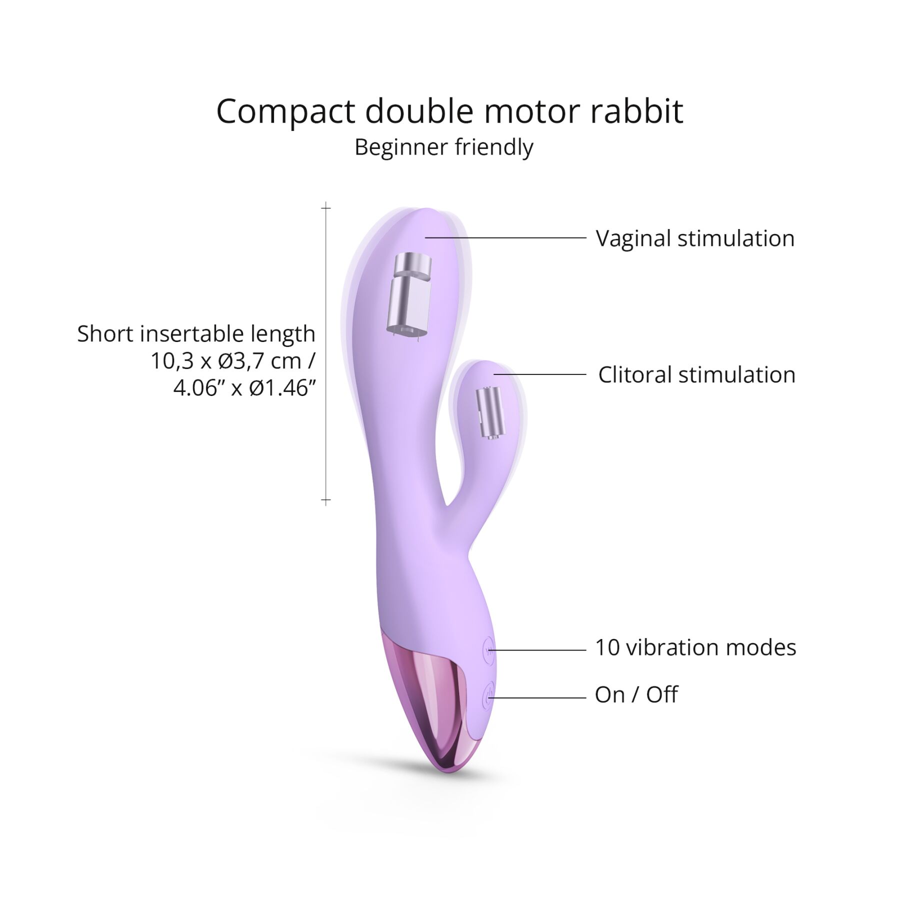 Вибратор-кролик Love To Love FUNKY BUNNY - VIVA MAUVE