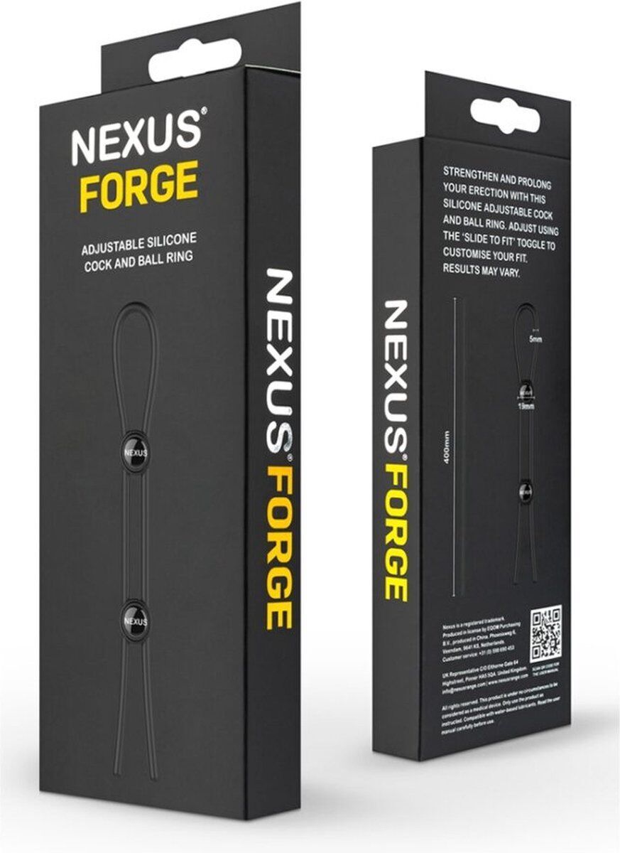 Двойное эрекционное кольцо-лассо Nexus FORGE (мятая упаковка!!!)