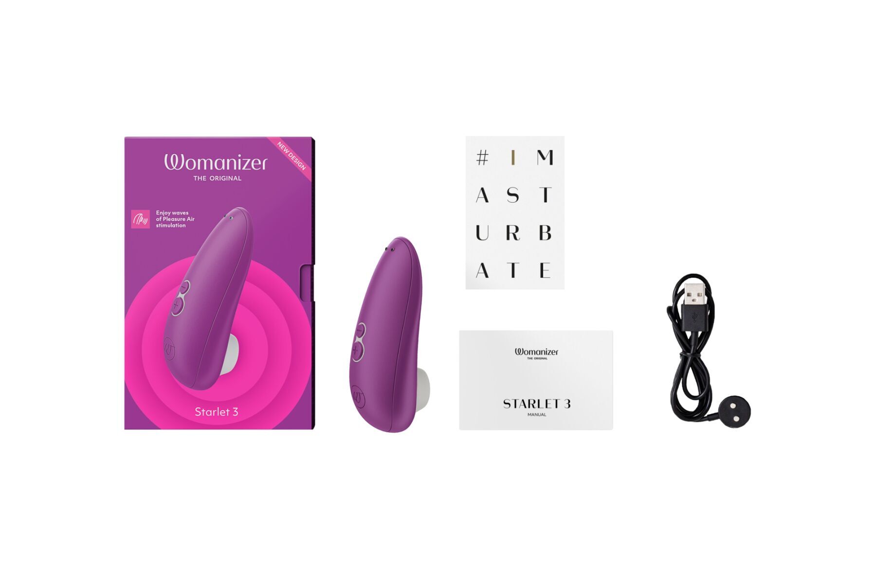 Вакуумный клиторальный стимулятор Womanizer Starlet 3 VIOLET (повреждена упаковка!!!)