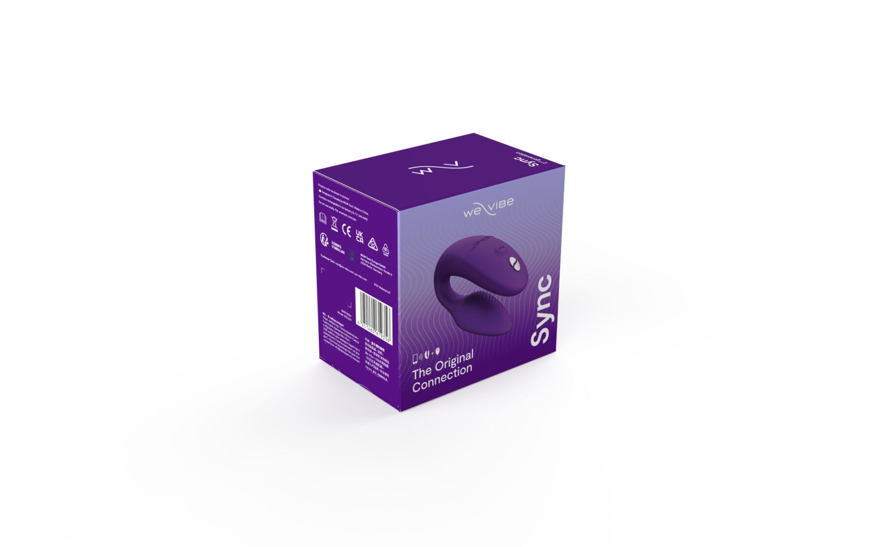 Смарт-вибратор для пар We-Vibe Sync 2 Purple, 10 виброрежимов, пульт ДУ