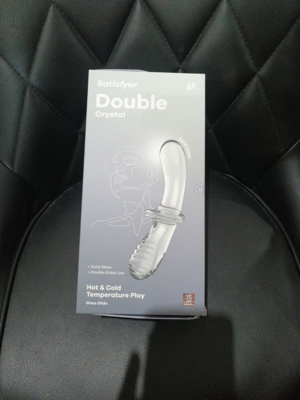 Дилдо Satisfyer Double Crystal (Transparent) (м'яте паковання!!!)
