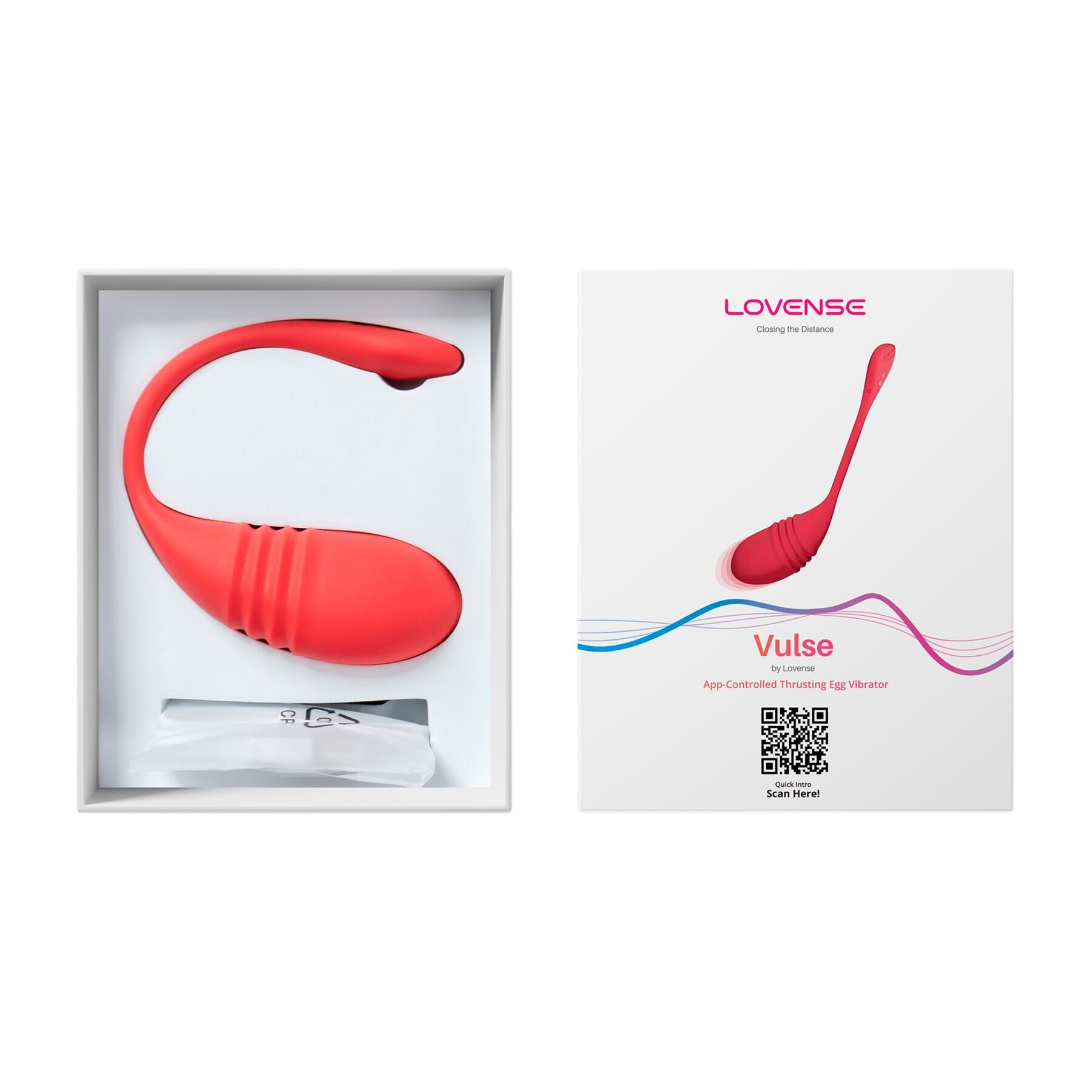 Смарт-виброяйцо с пульсацией Lovense Vulse (Thrusting Egg Vibrator), имитация фрикций