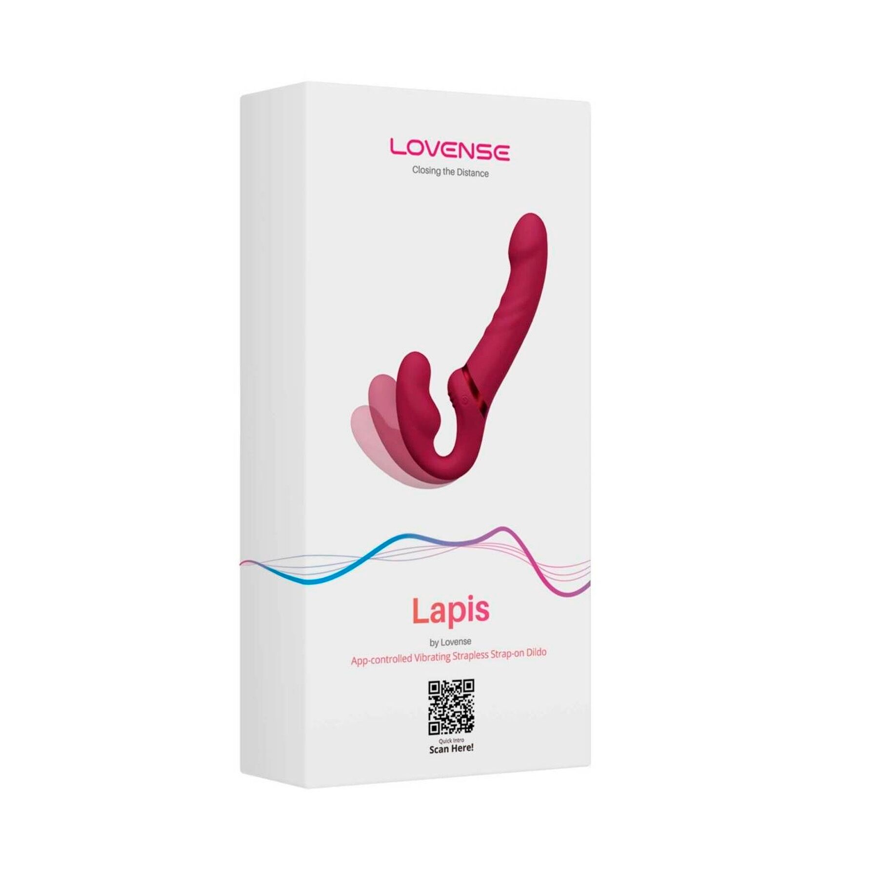 Безремінний смарт-страпон Lovense Lapis vibrating strapless strap-on, 3 мотори