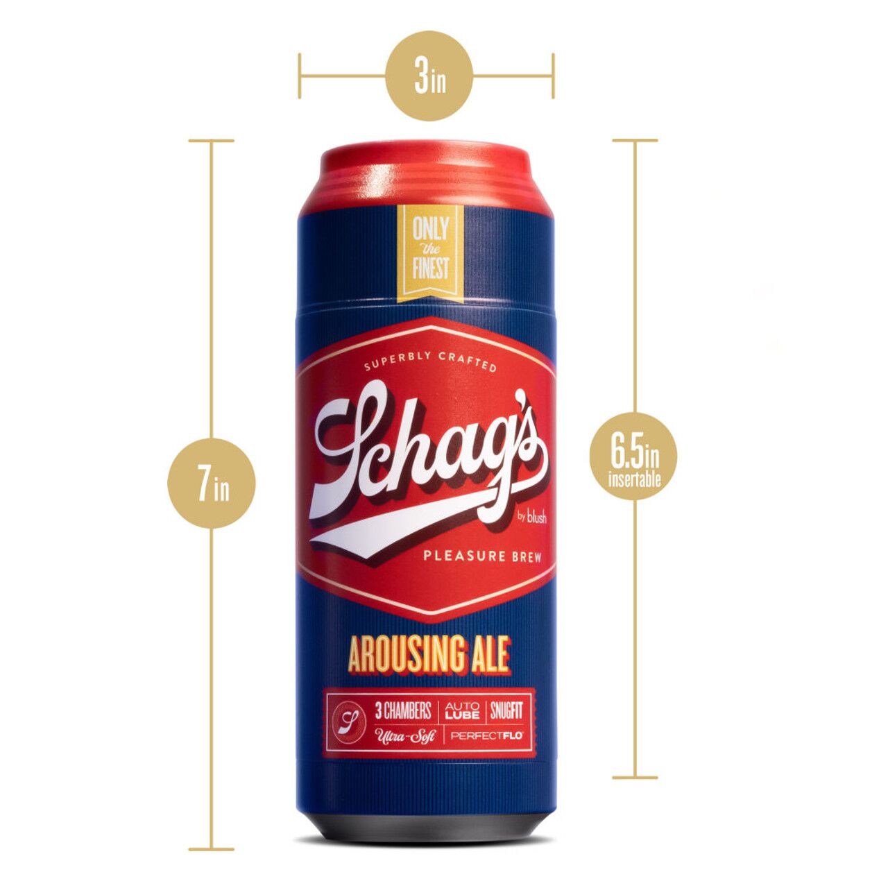 Мастурбатор – банка пива Blush Schag's Arousing Ale Masturbator – Frosted, самозмащуваний, вакуум