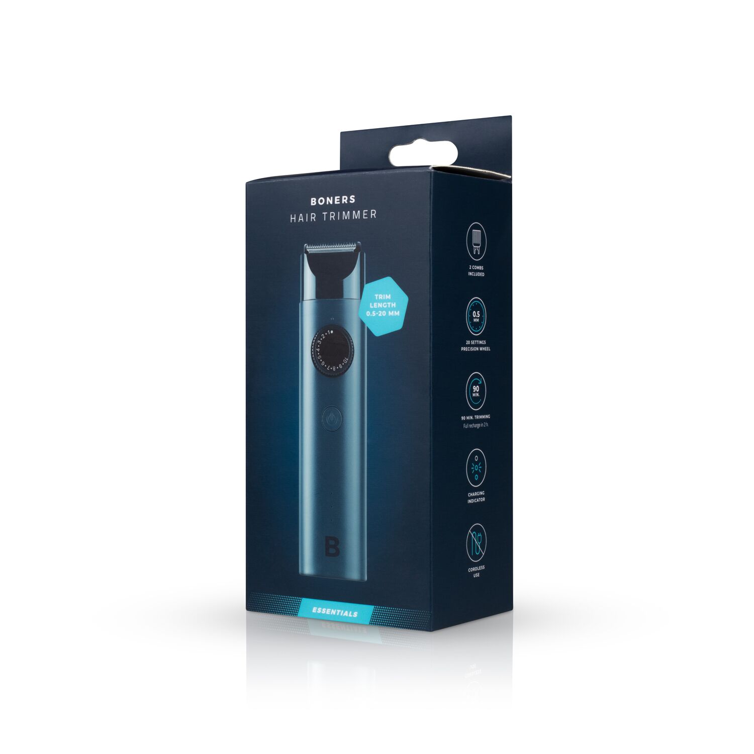 Беспроводной триммер для интимных зон Boners Hair Trimmer Shaver, 10 скоростей, 2 насадки