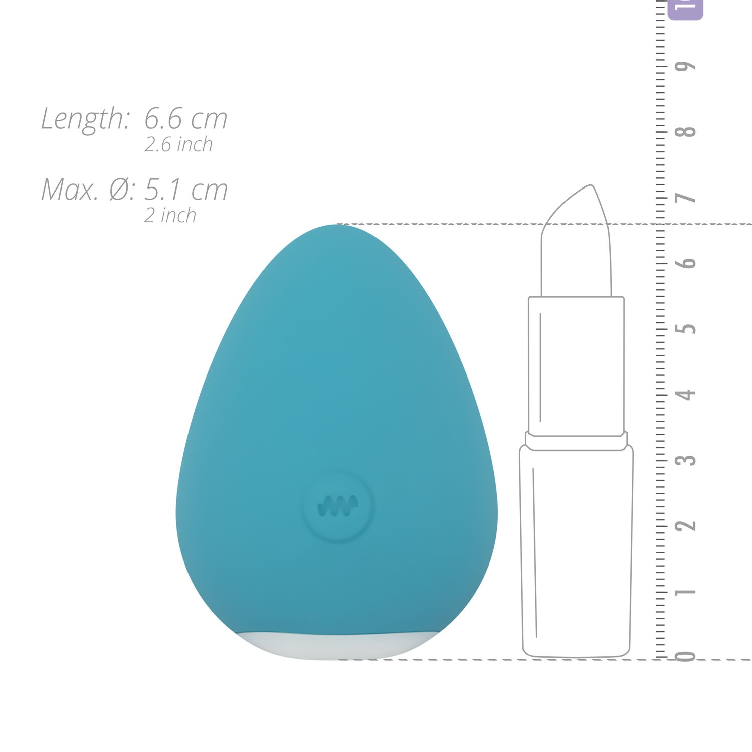 Вибратор для клитора Cala Azul – Carla Clitoris Stimulator, компактный, 10 режимов