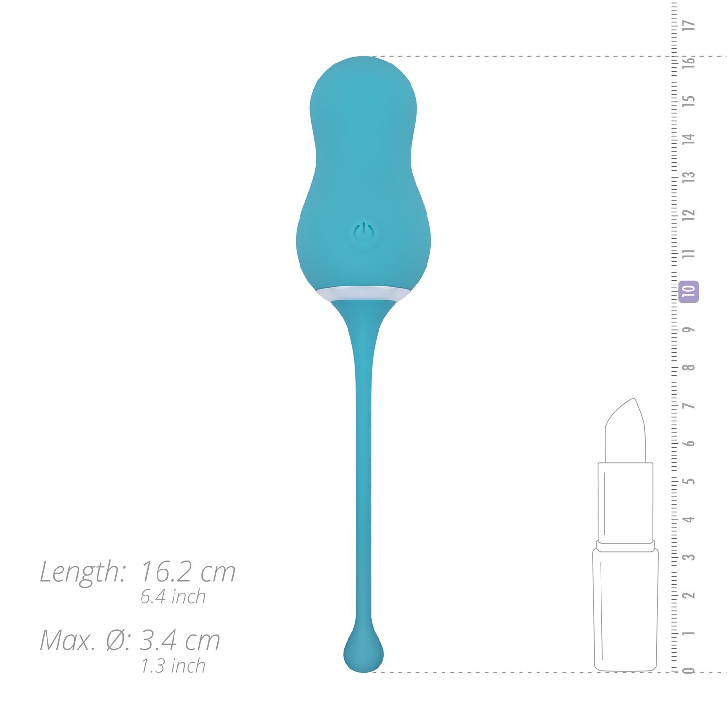 Виброяйцо Cala Azul – Elena Vibrating Egg With Remote Control, 10 режимов, пульт ДУ