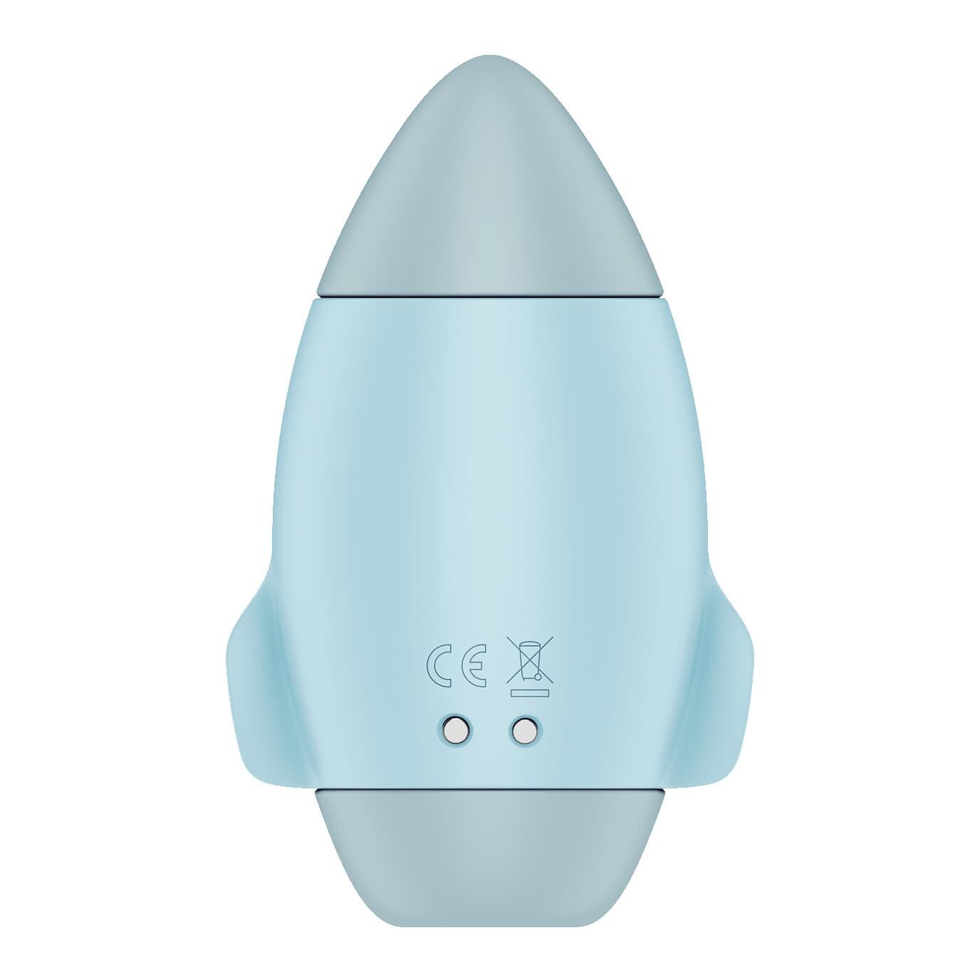 Вакуумный стимулятор с вибрацией Satisfyer Mission Control Blue, 2 независимых мотора