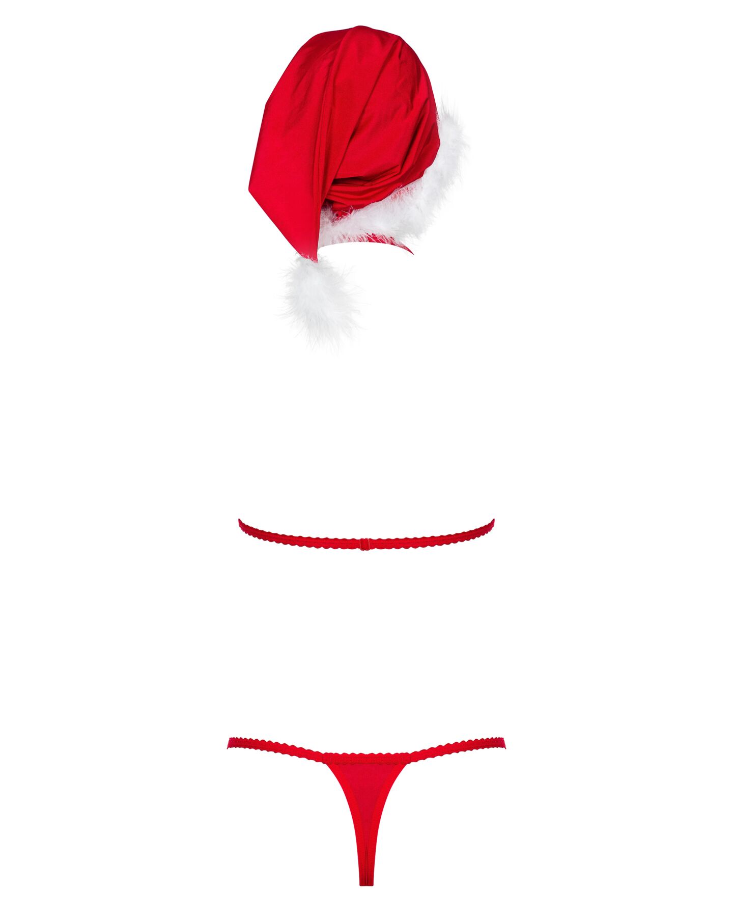 Новогодний комплект Obsessive Santastic 3-pcs set L/XL
