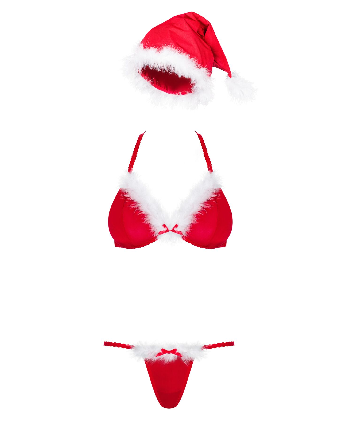 Новогодний комплект Obsessive Santastic 3-pcs set L/XL