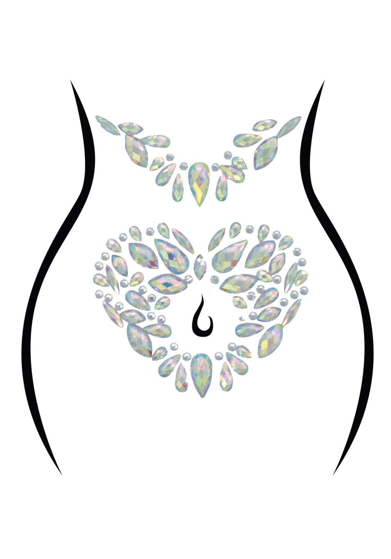 Стразы-украшения для тела Leg Avenue Novalie body jewels sticker, наклейки
