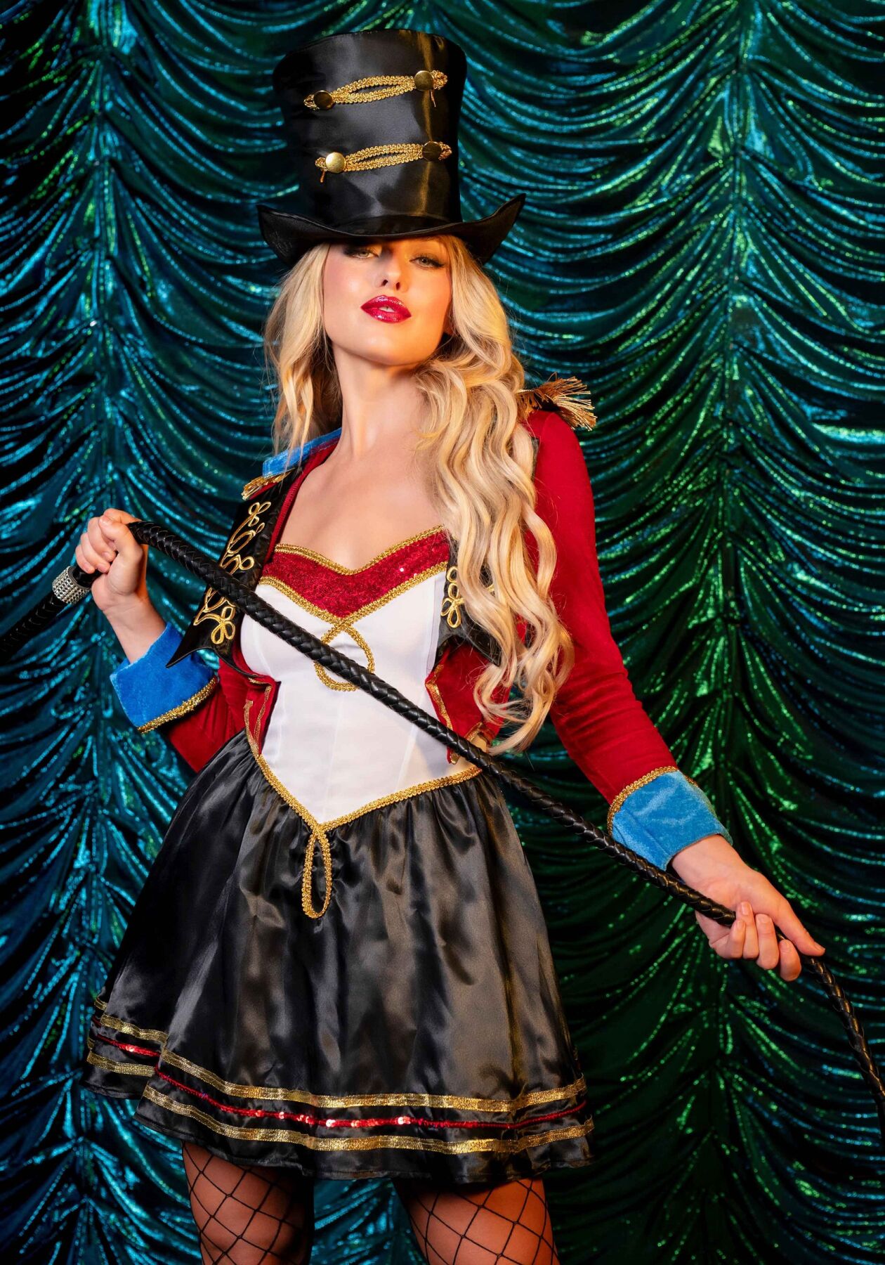 Костюм дрессировщицы Leg Avenue Classic Ringmaster Costume M, платье, шляпа