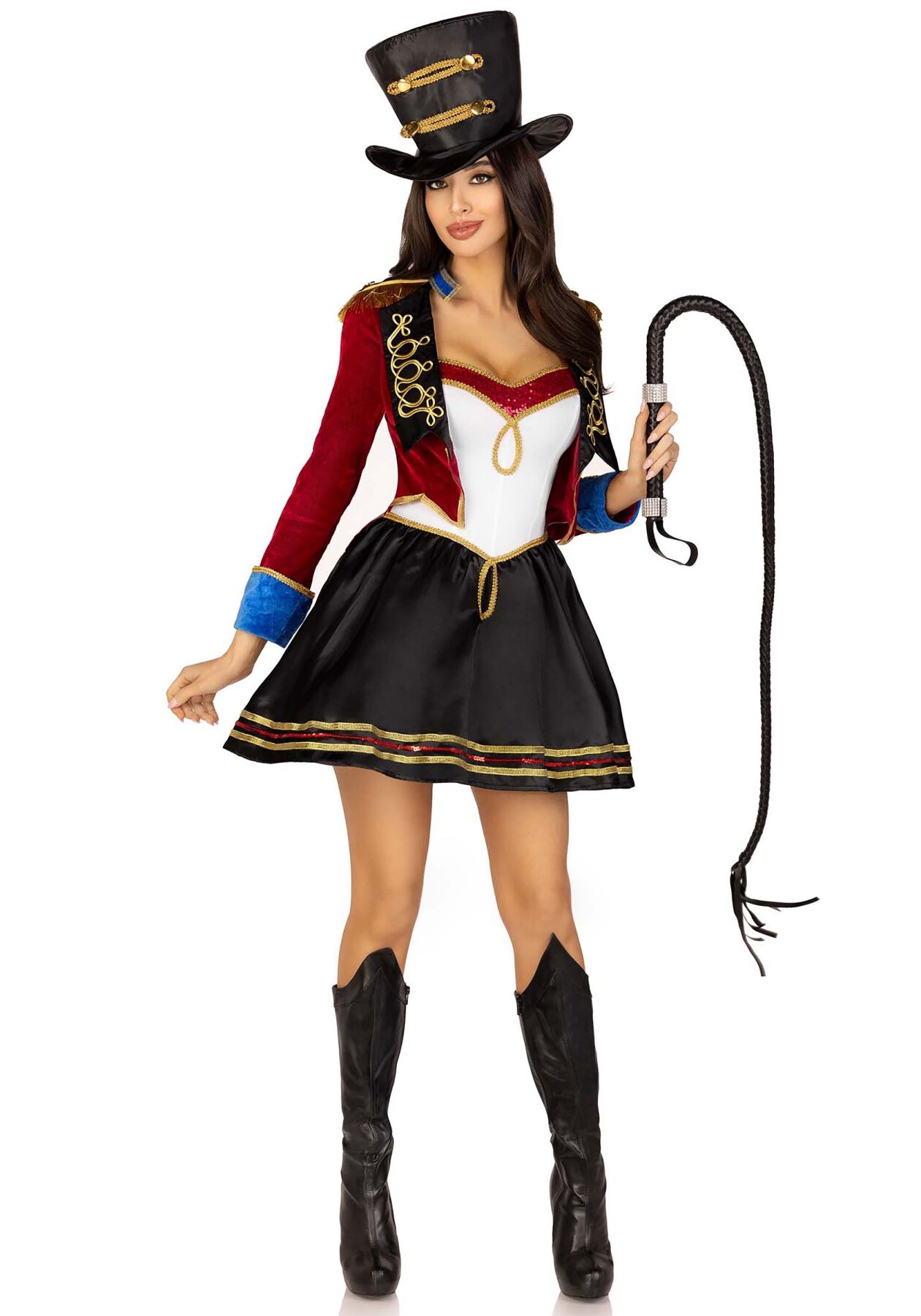 Костюм дрессировщицы Leg Avenue Classic Ringmaster Costume M, платье, шляпа