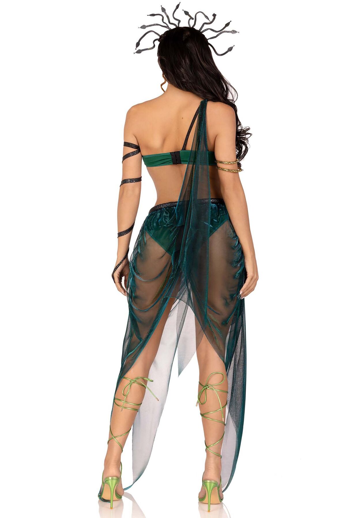Еротичний костюм Медузи Горгони Leg Avenue Medusa Costume S, топ, спідниця, нарукавники, прикраси