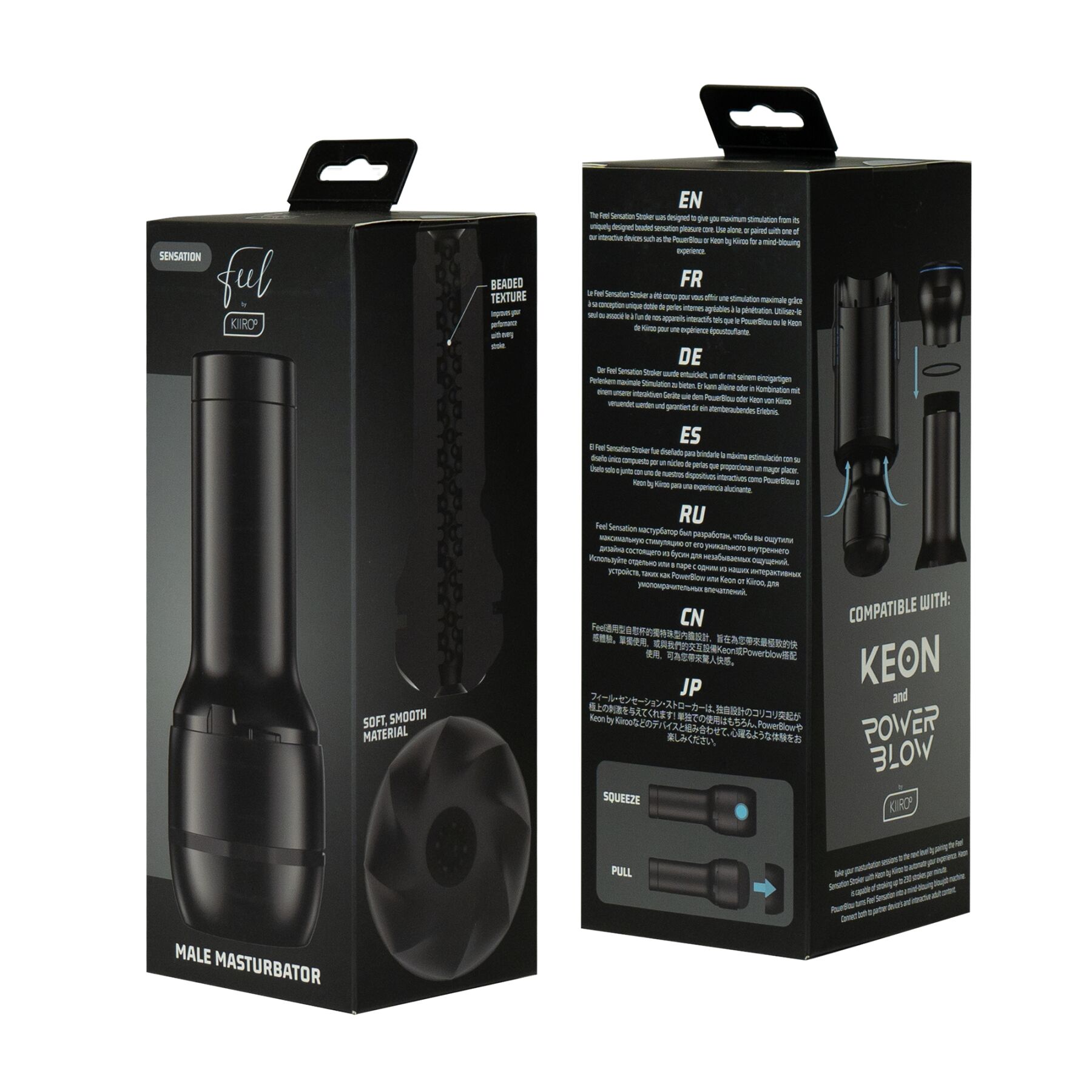 Мастурбатор Kiiroo FeelSensation Stroker PBC, сумісний з PowerBlow і Keon