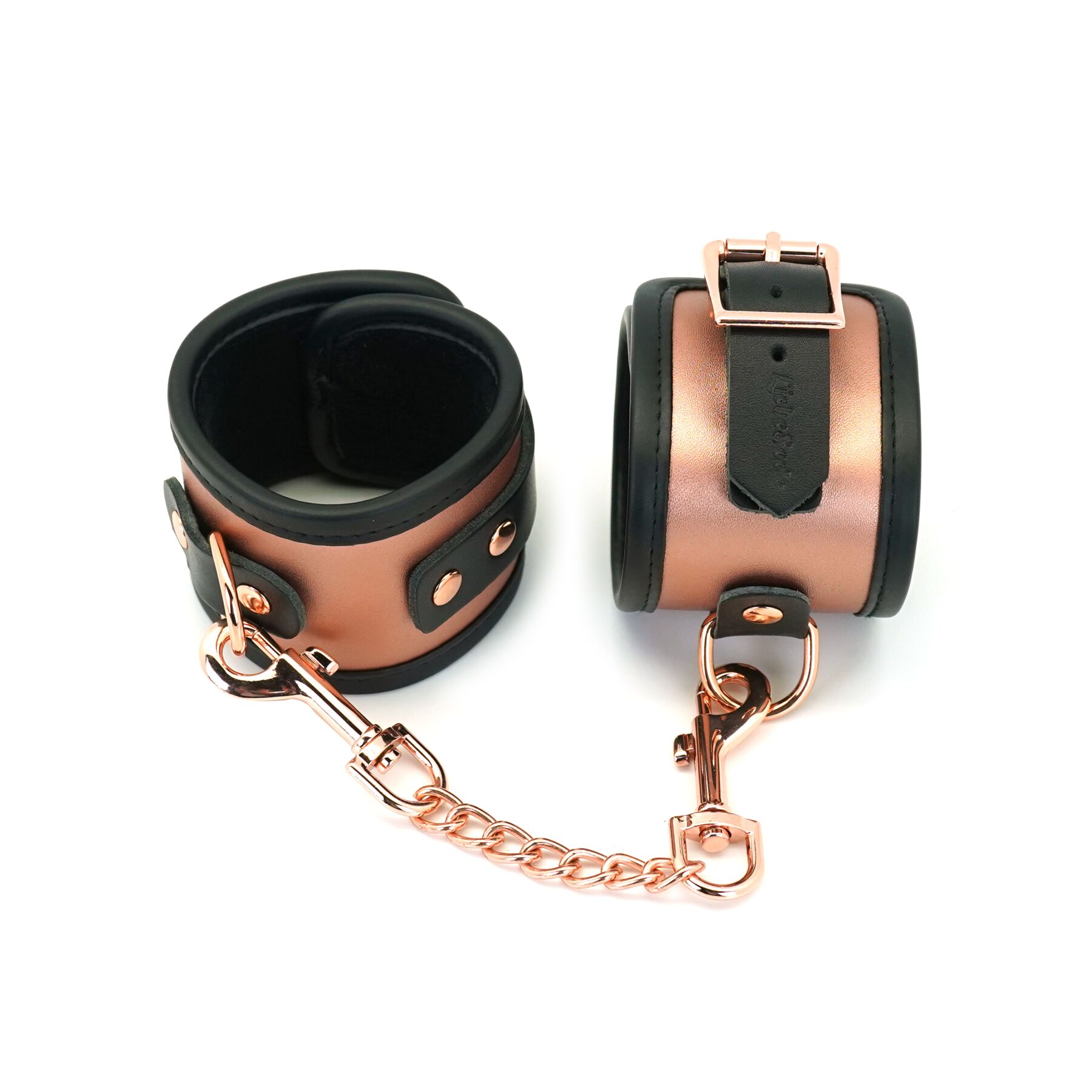 Наручники Liebe Seele Rose Gold Memory Wrist Cuff, натуральная кожа, розовое золото