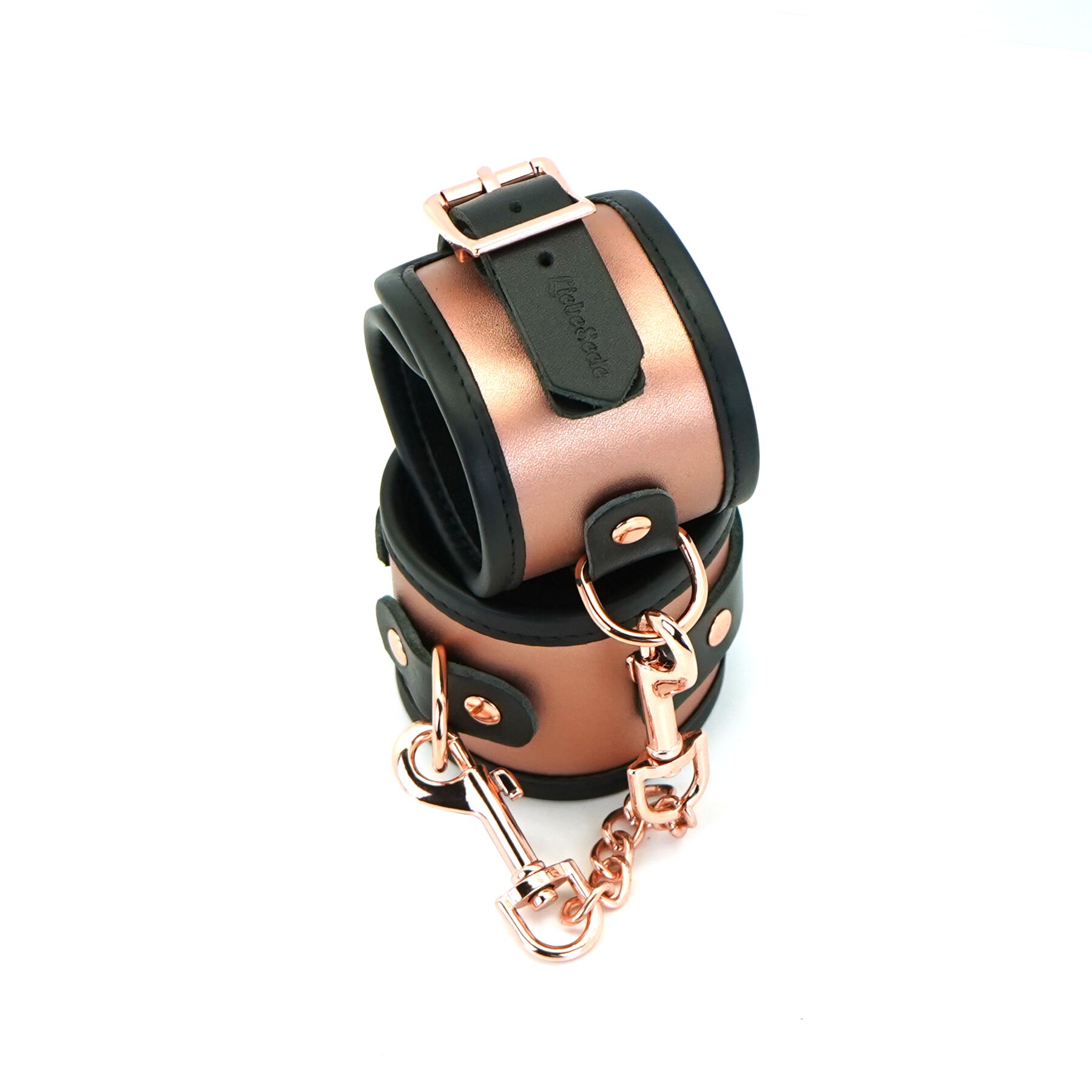 Наручники Liebe Seele Rose Gold Memory Wrist Cuff, натуральная кожа, розовое золото
