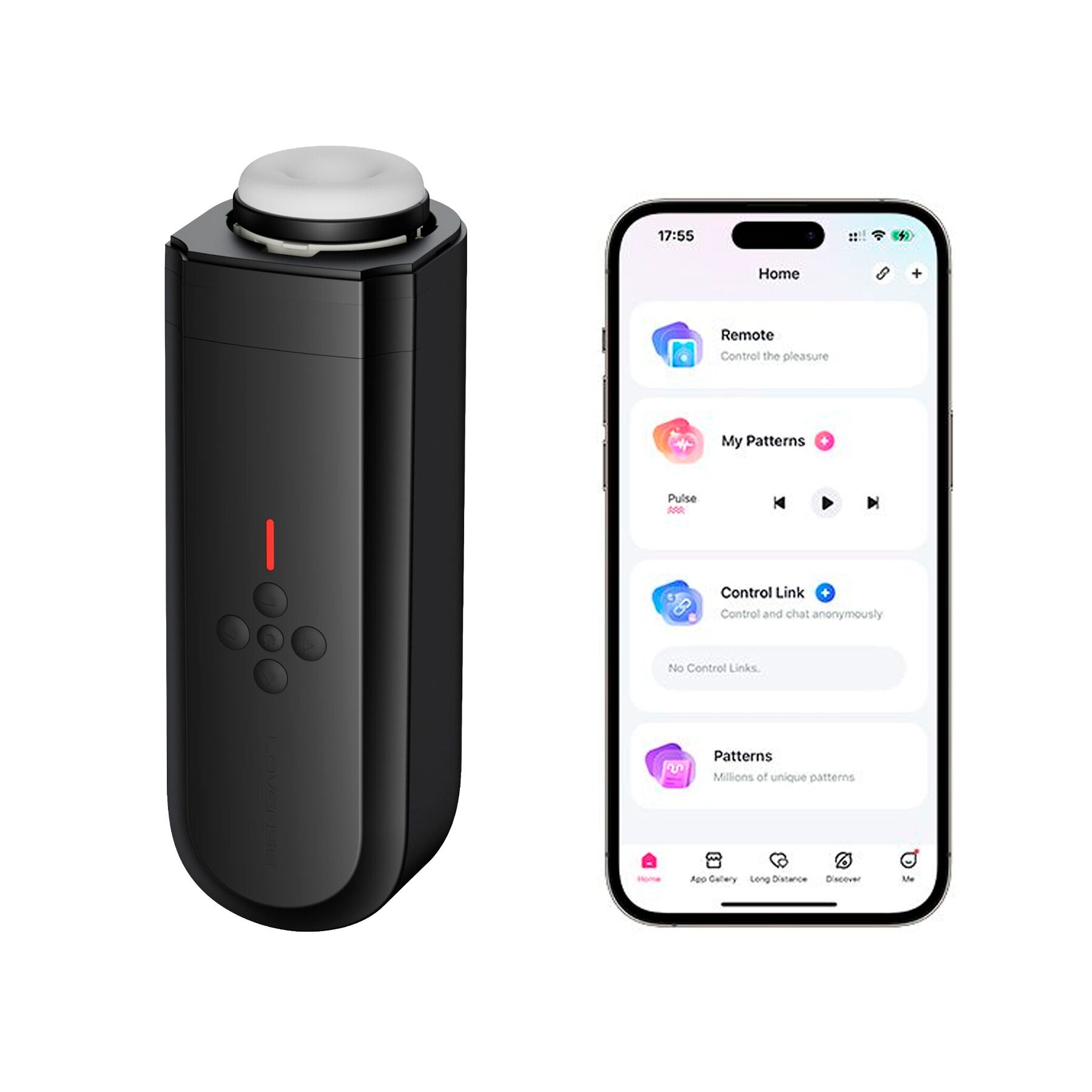 Інтерактивний смарт-мастурбатор Lovense Solace, до 280 фрикцій на хвилину, до 12,5 годин роботи