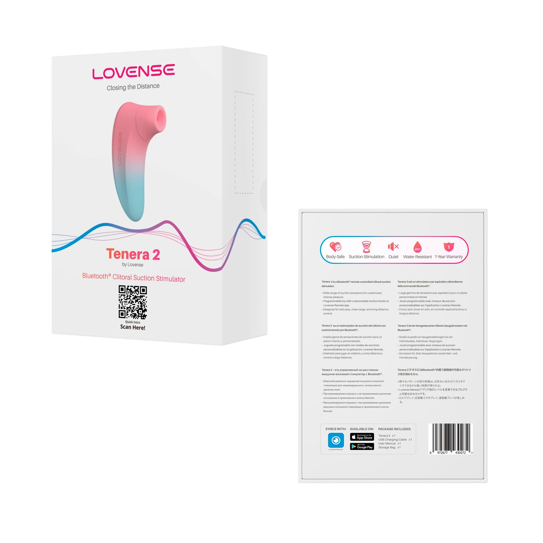 Вакуумний кліторальний смарт-стимулятор Lovense Tenera 2