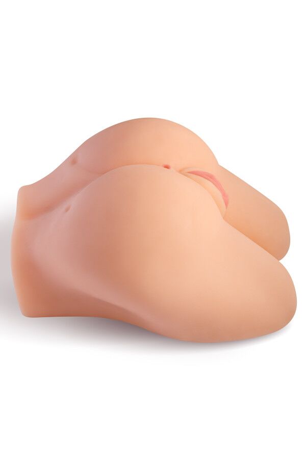 Мастурбатор-полуторс с вибрацией Real Body Real Kelly, вагина и анус, 24х17,5 см