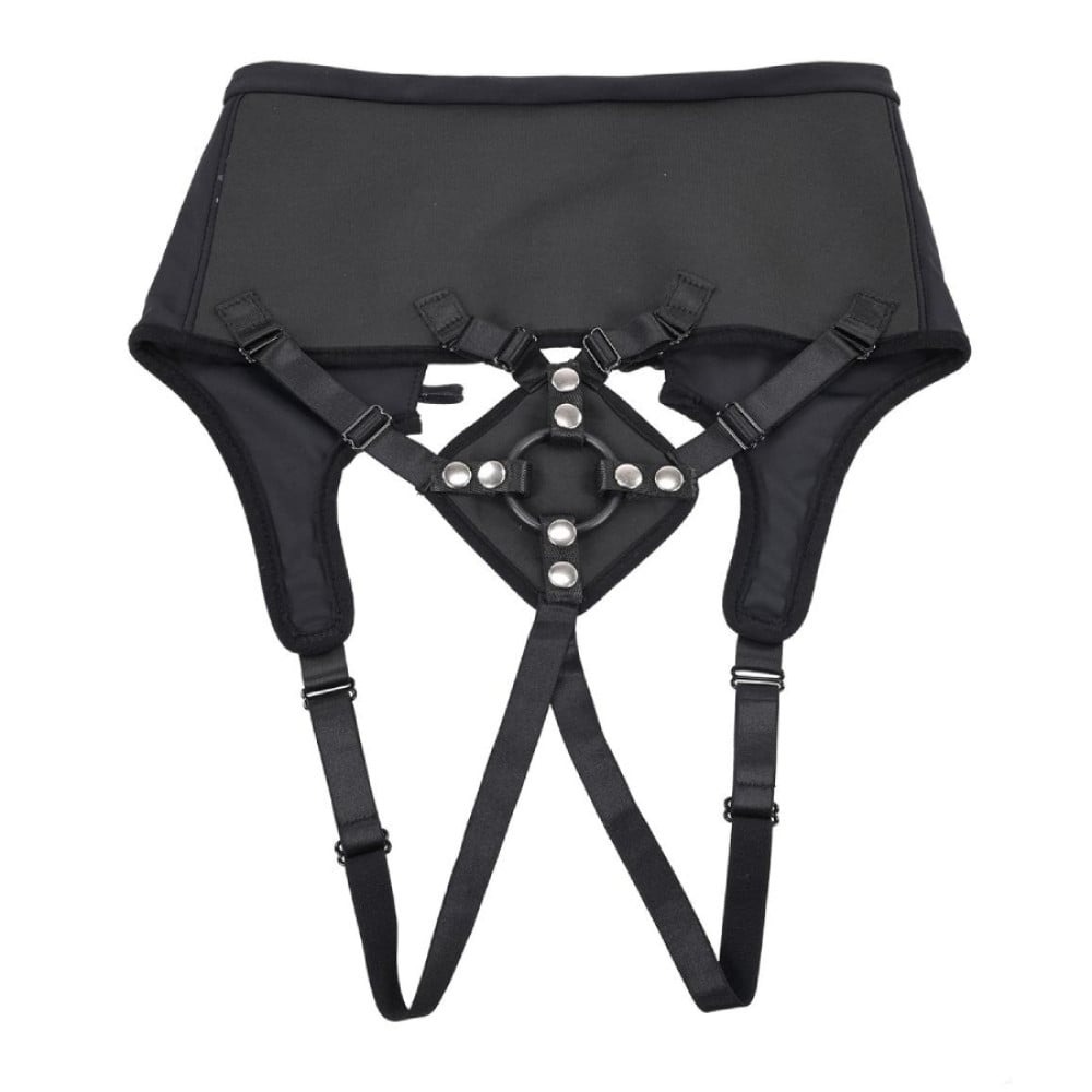 Трусики для страпону Sportsheets Corset з кільцевим кріпленням, чорні