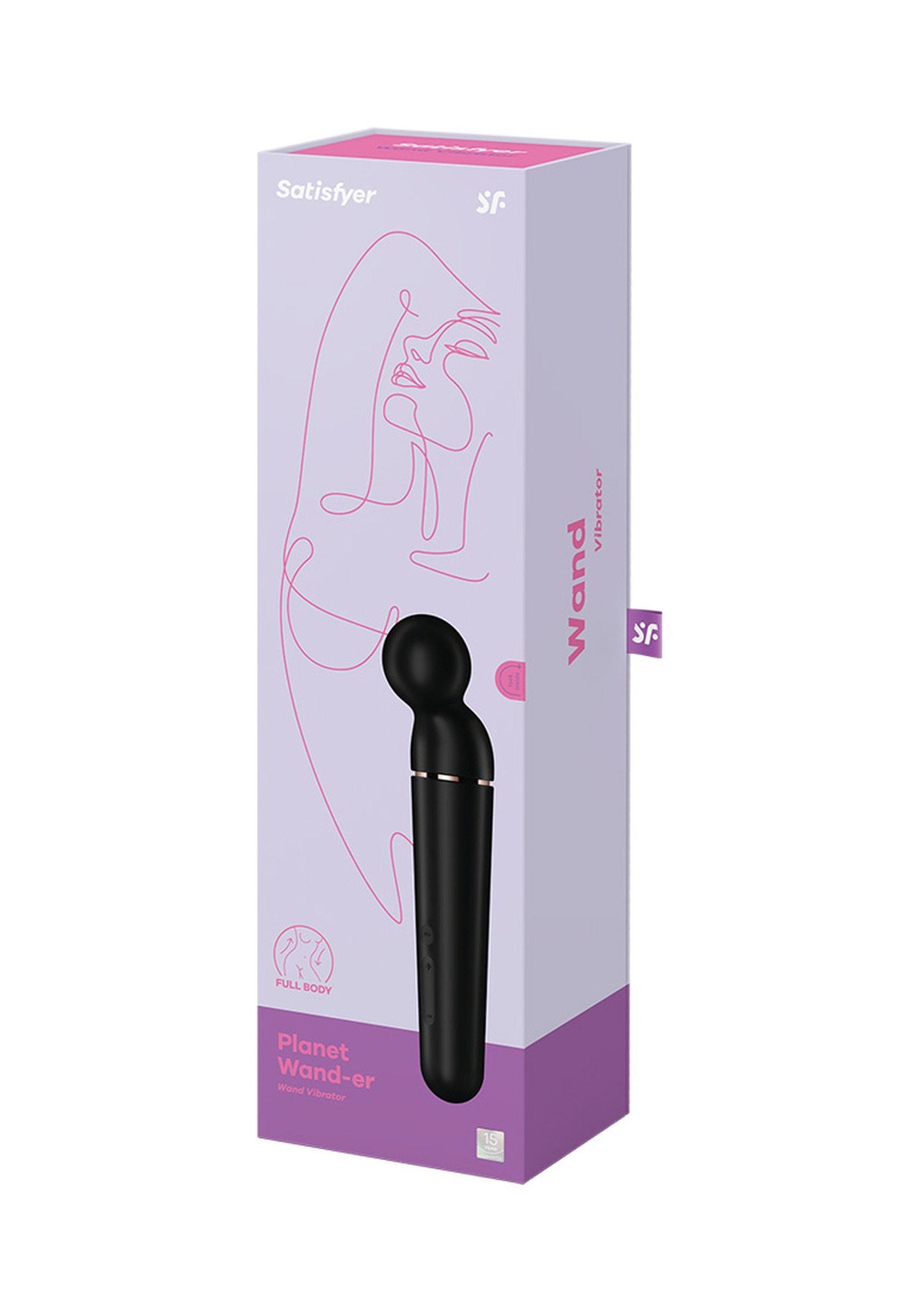 Вібратор-мікрофон універсальний Satisfyer Planet Wand-er для стимуляції всього тіла, чорний
