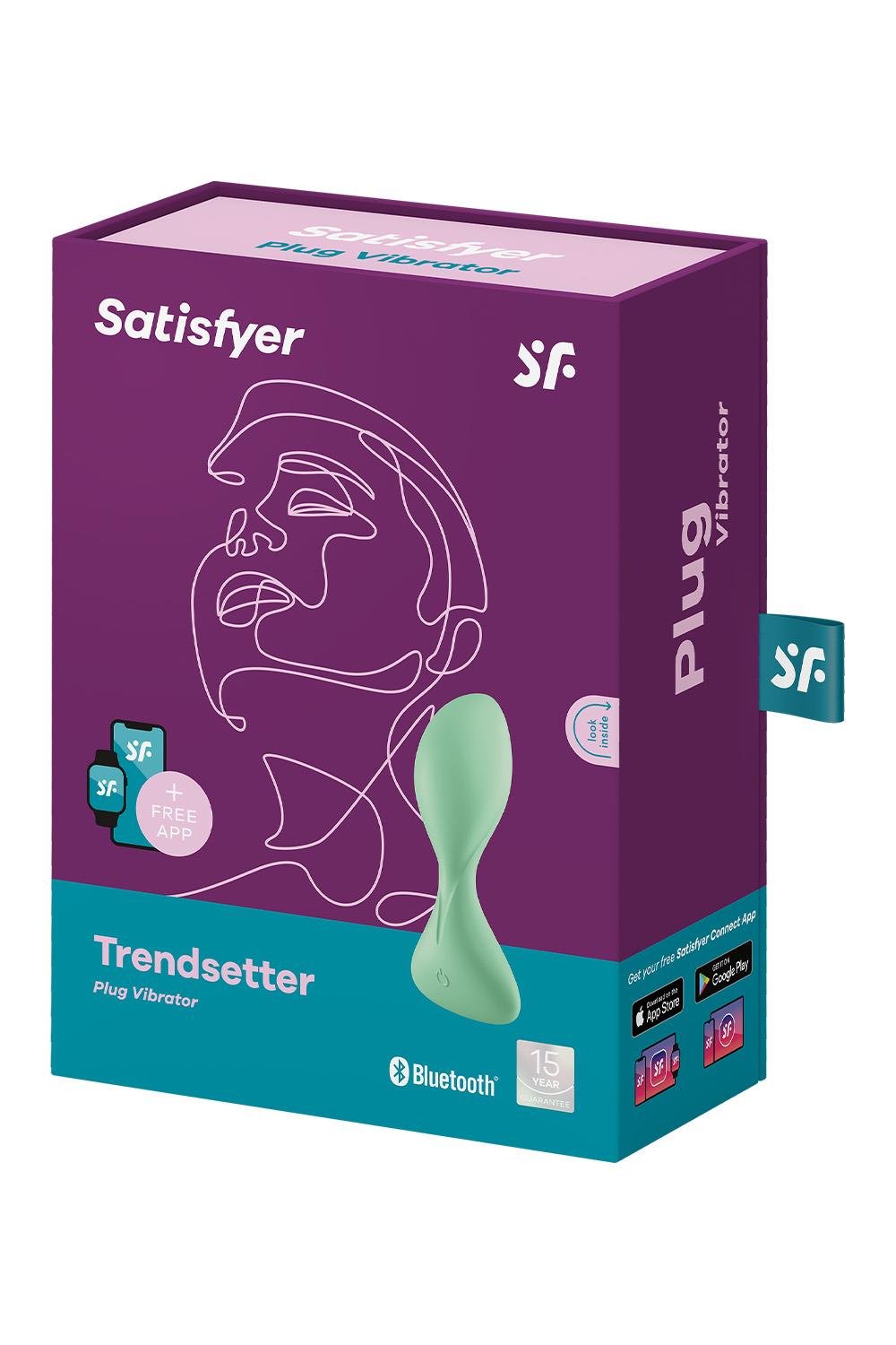 Смарт анальний вібратор Satisfyer Trendsetter зелений