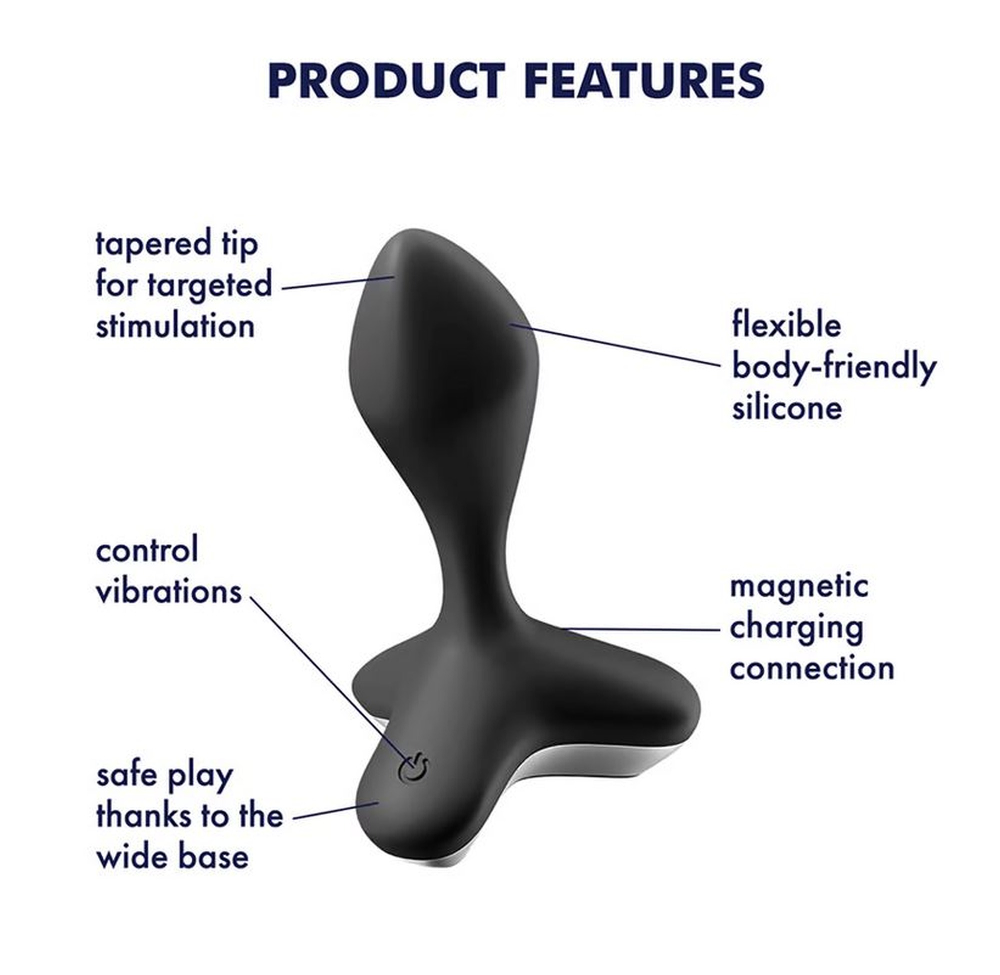 Віброанальний плаг Satisfyer Game Changer чорний