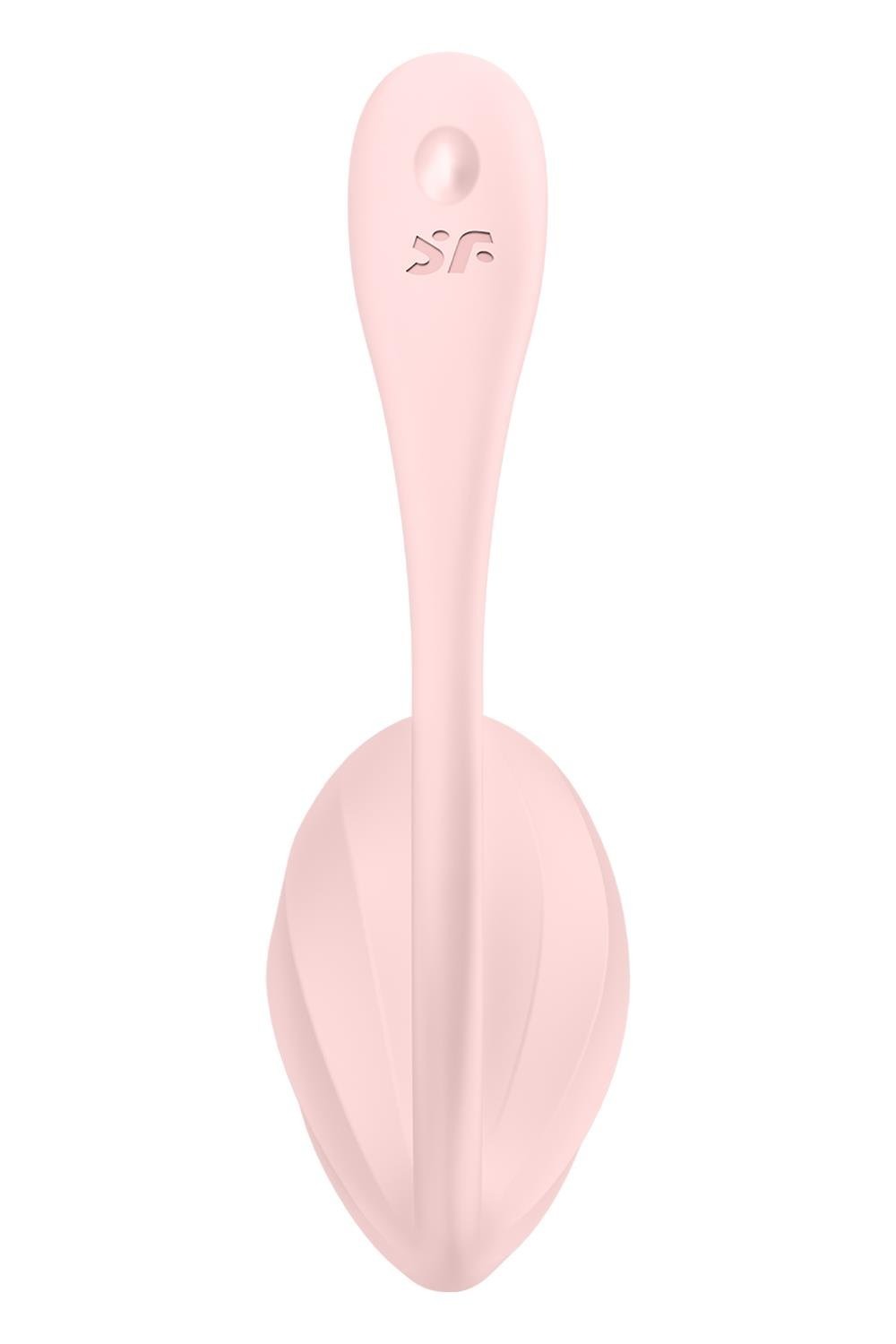 Вібратор в трусики Satisfyer Ribbed Petal з додатком та пультом, рожевий