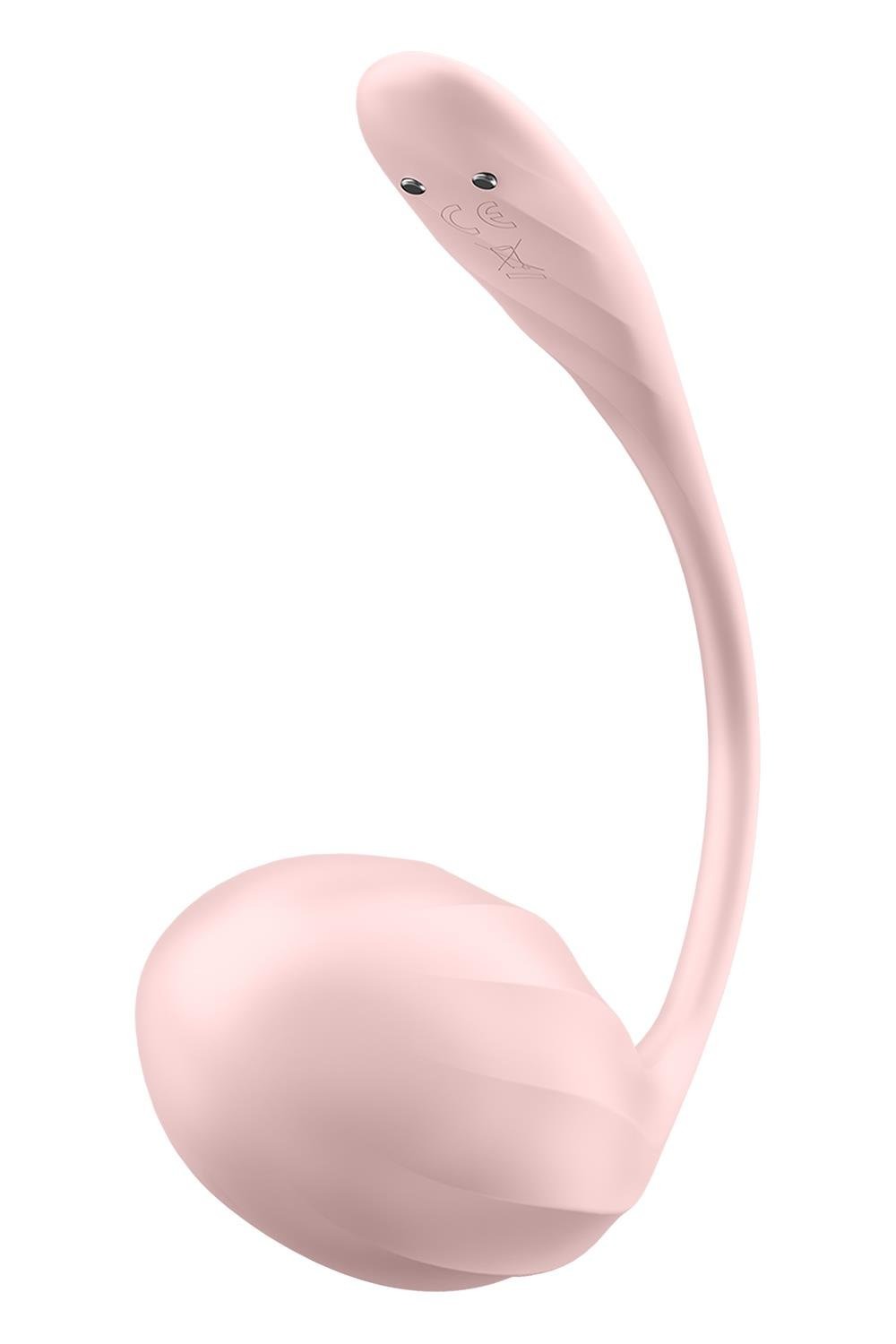 Вібратор в трусики Satisfyer Ribbed Petal з додатком та пультом, рожевий