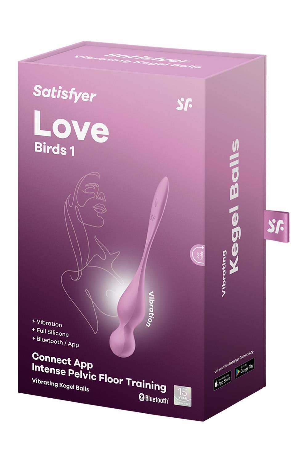Смарт-кульки Кегеля Satisfyer Love Birds 1 з вібрацією, рожеві