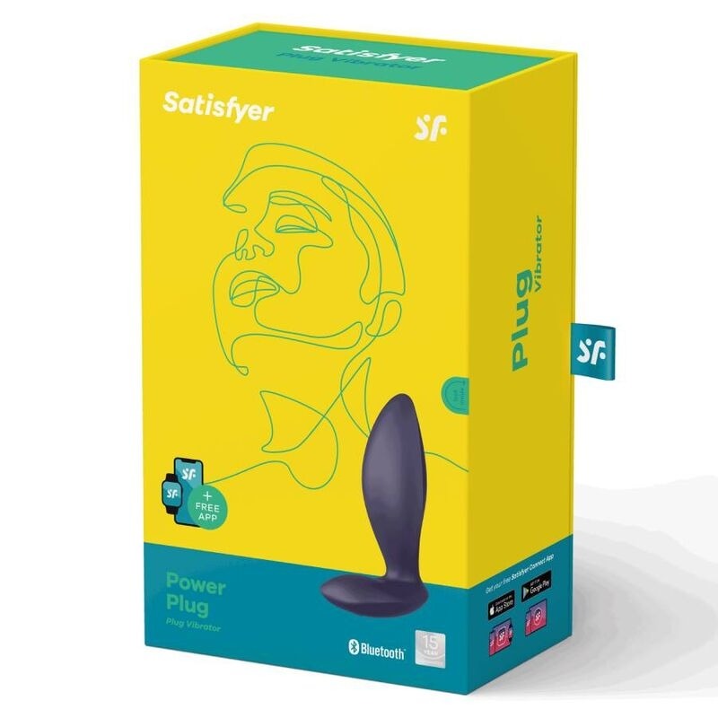 Невеликий анальний смарт-стимулятор Satisfyer Power Plug з вібрацією, фіолетовий