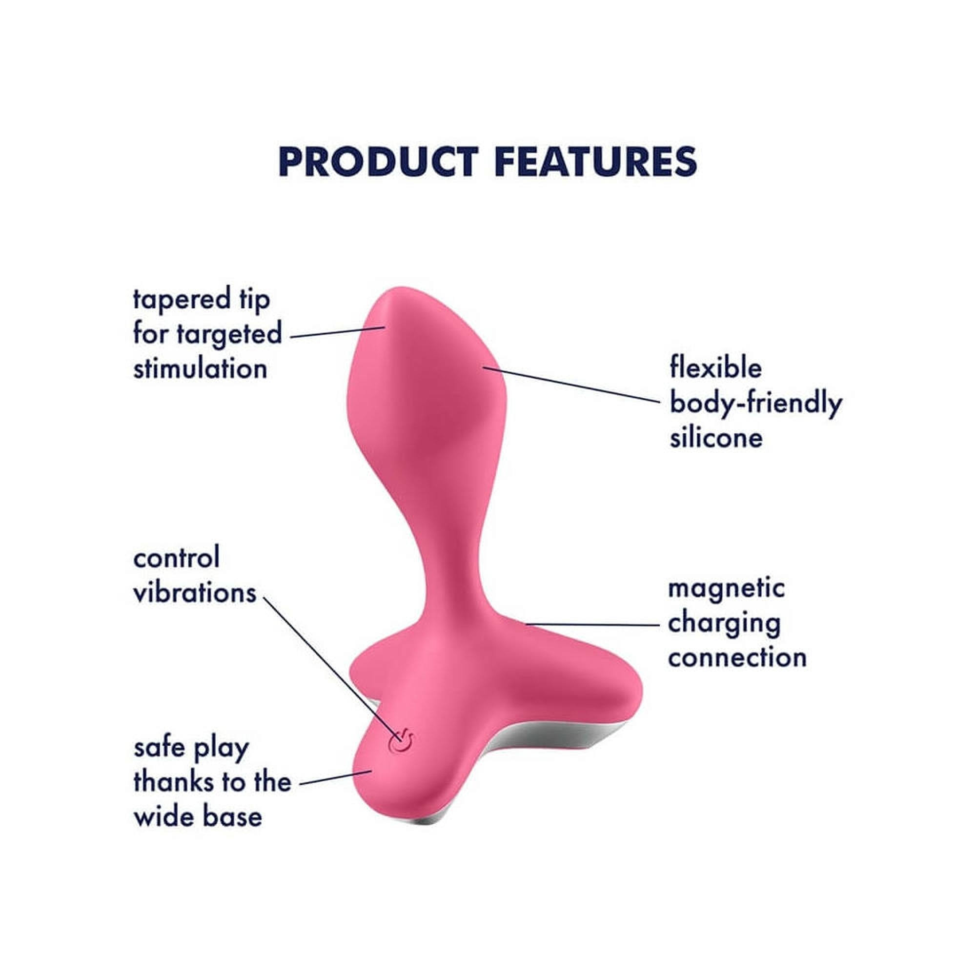 Анальна пробка з вібрацією у футуристичному дизайні Satisfyer Game Changer, рожевий