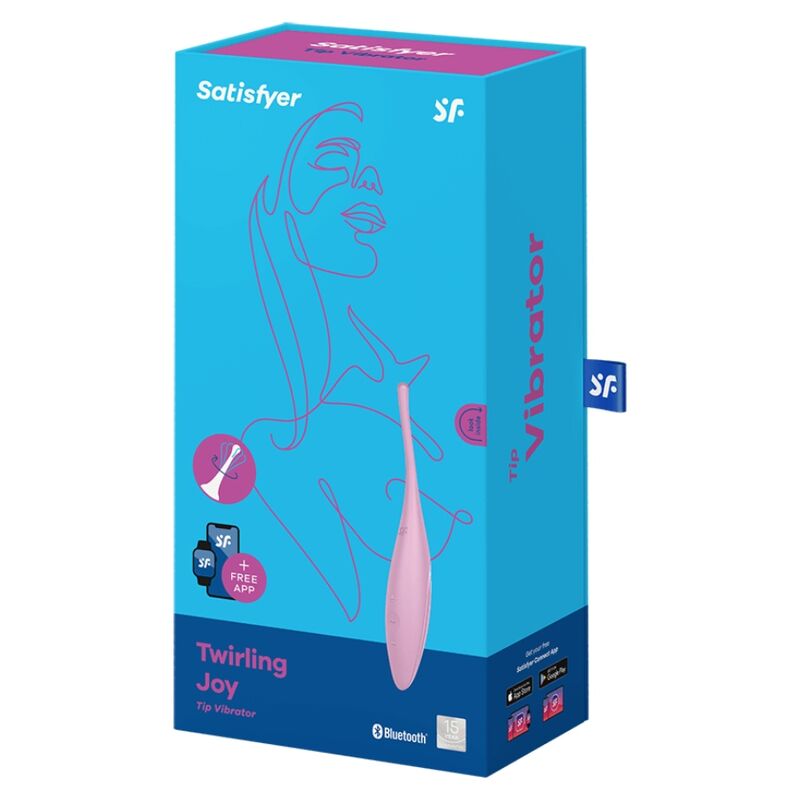 Кліторальний вібратор Satisfyer Twirling Joy з керуванням через програму, рожевий